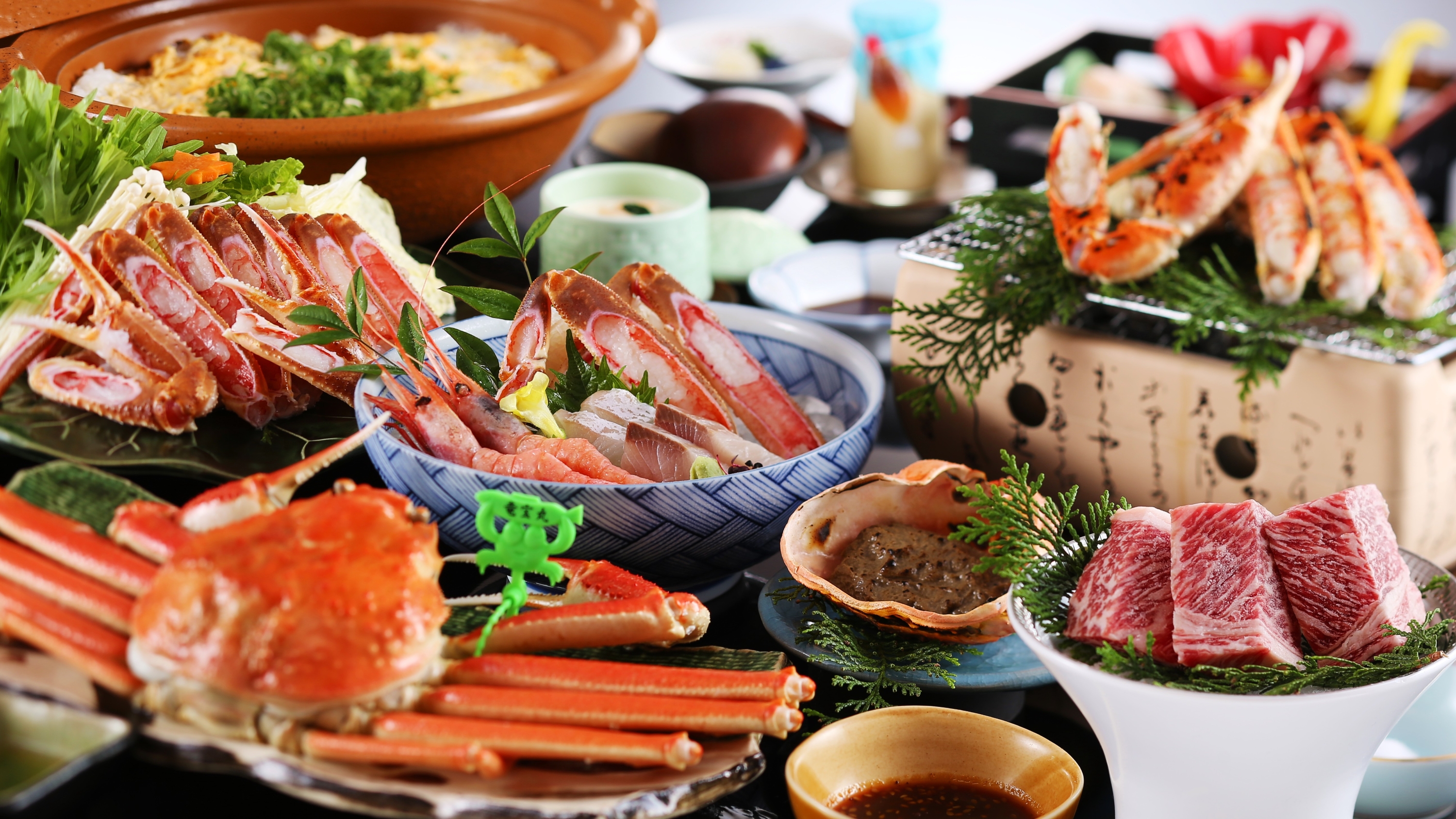 【松葉蟹+但馬牛会席プラン】