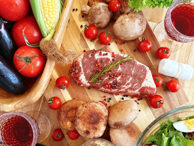 【秋の特別キャンペーン・20％OFF】BBQ用リブロースステーキ肉＋フランス産赤ワイン付き