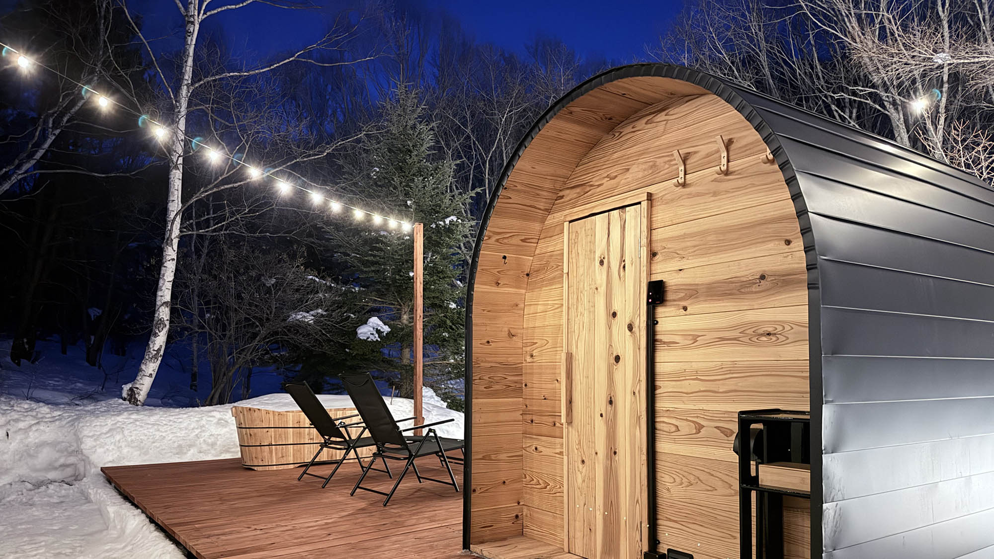 ・【プライベートサウナ】季節ごとに異なるクールダウンで「ととのう」を体験できます