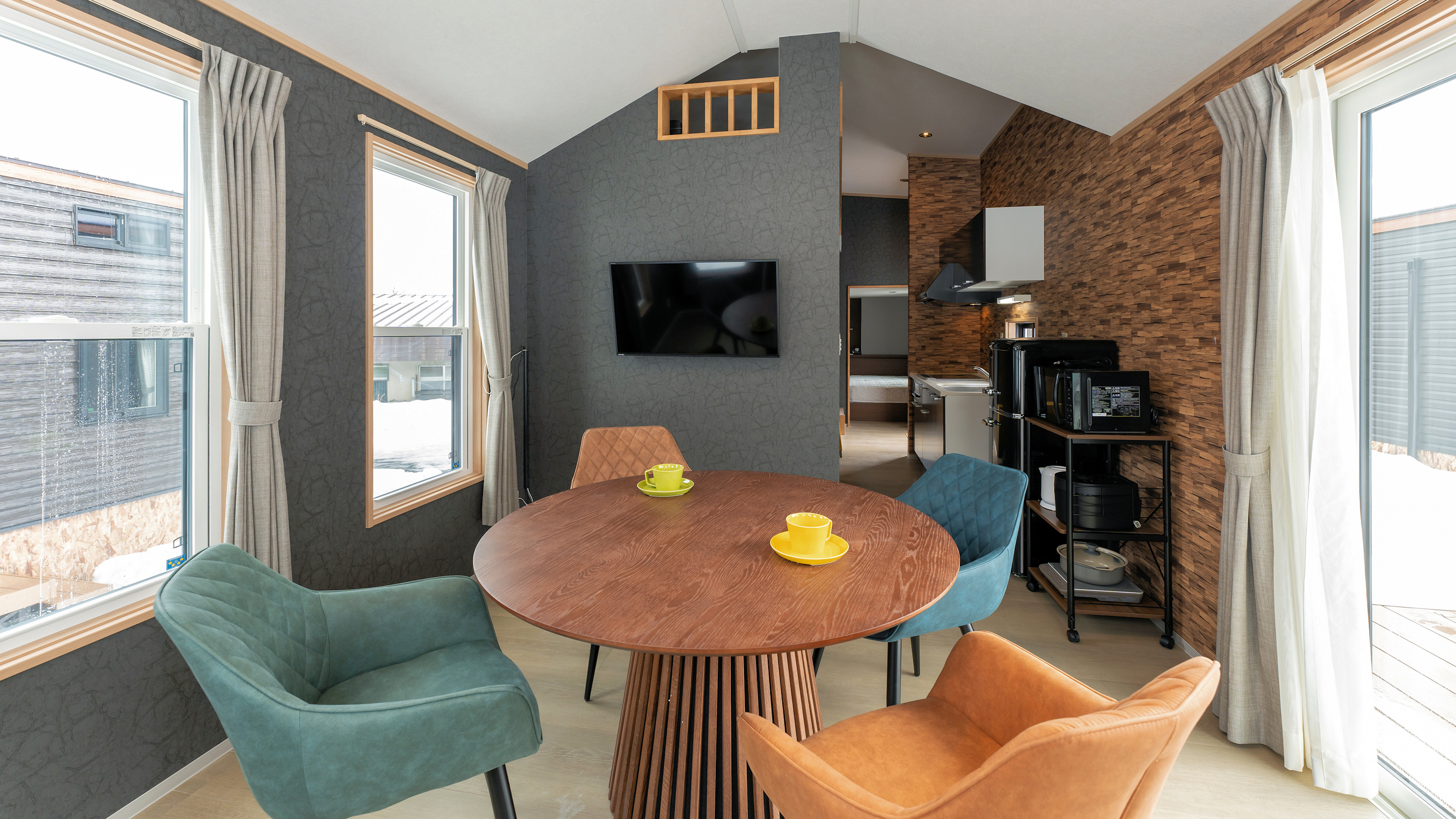 【部屋】温泉付コテージ Room02／定員1～6名／ベッドルーム＋ロフト