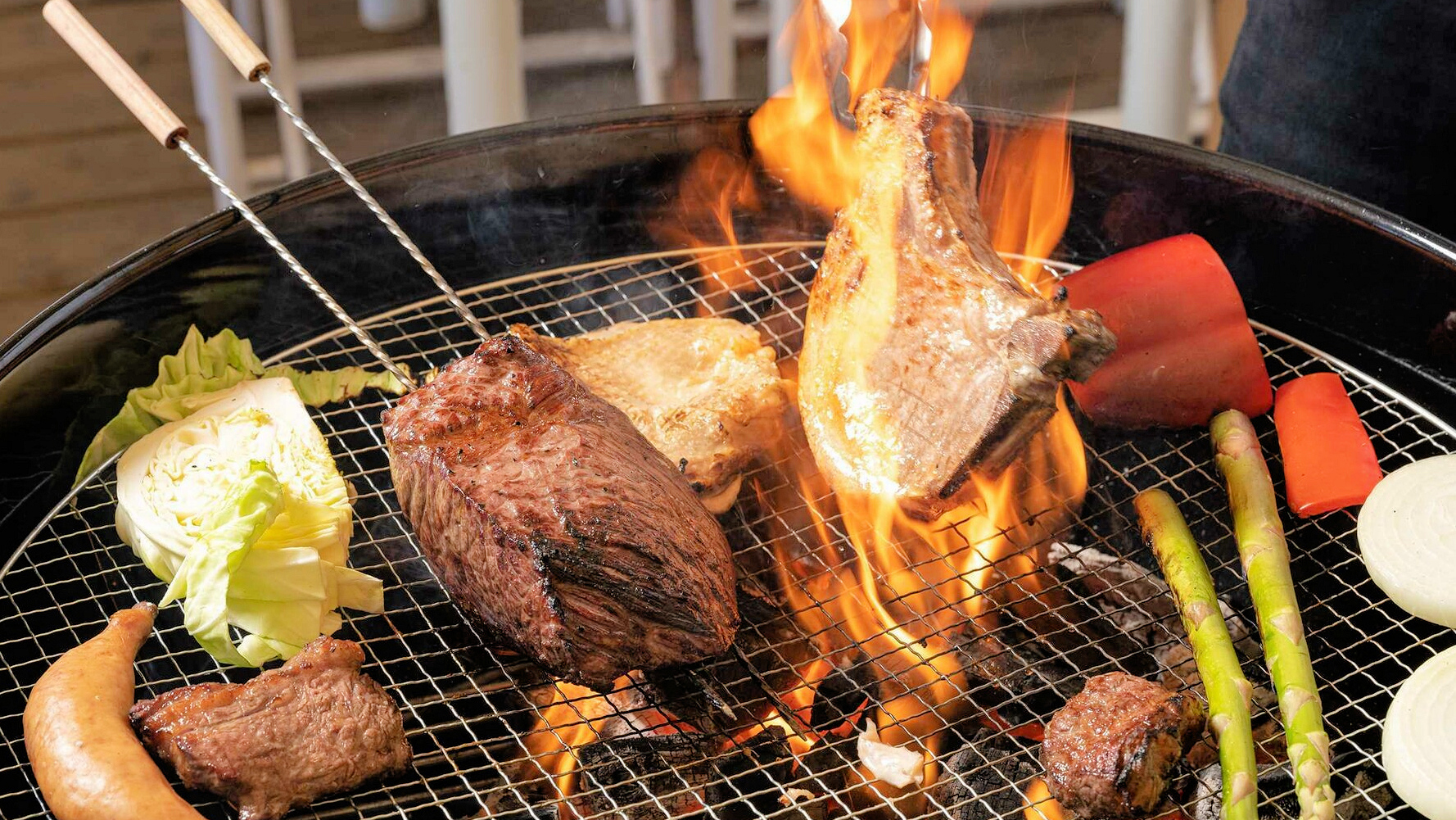 【その他】BBQコンロのレンタル、食材もご用意可（有料）宿泊3日前までに電話でお申し付けください