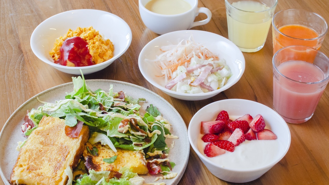 【朝食のみ】農園仕立てのフレンチトースト＋各種ビュッフェ｜ノウニエール