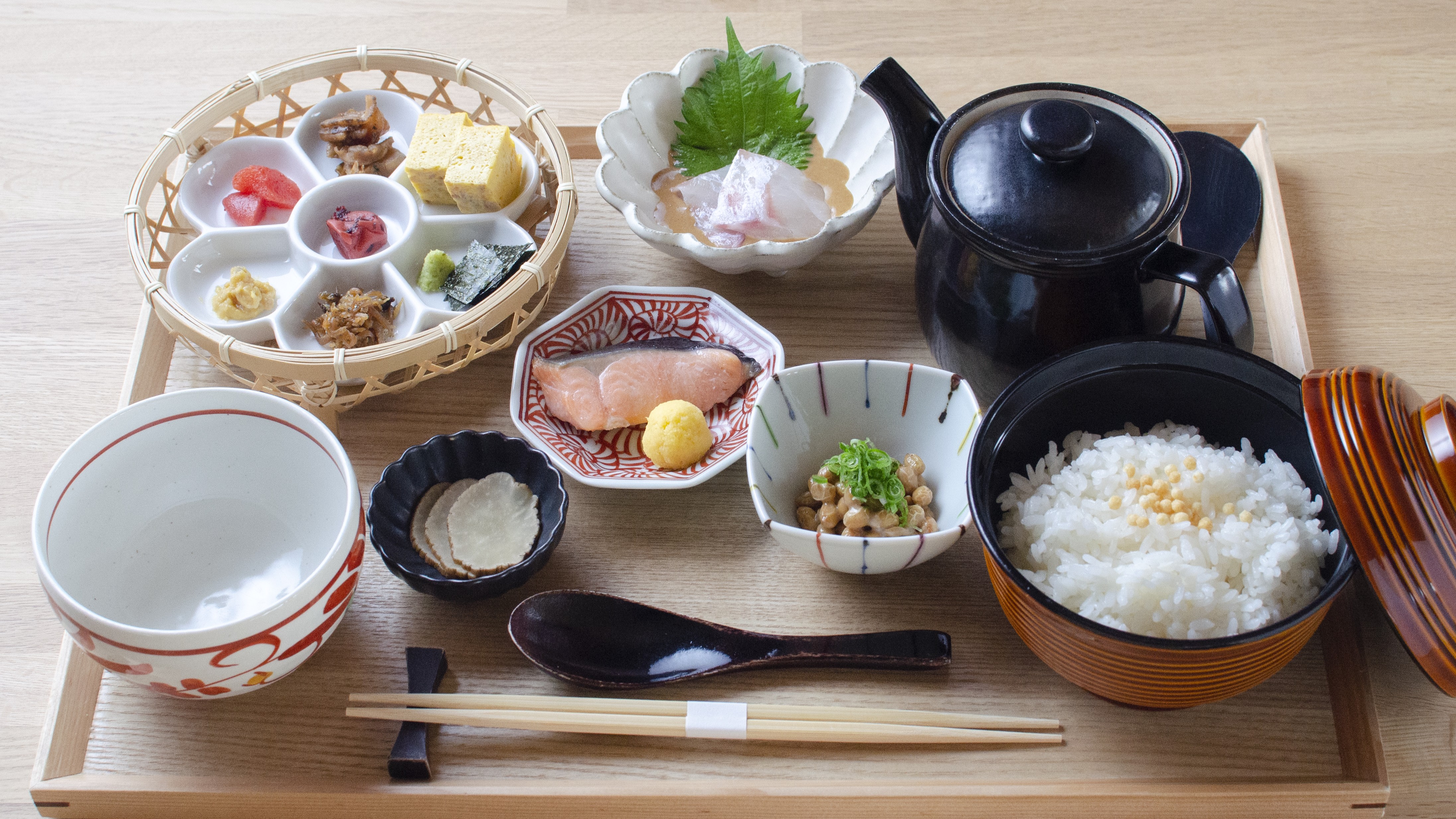 ご朝食（笠庵 賛否両論）