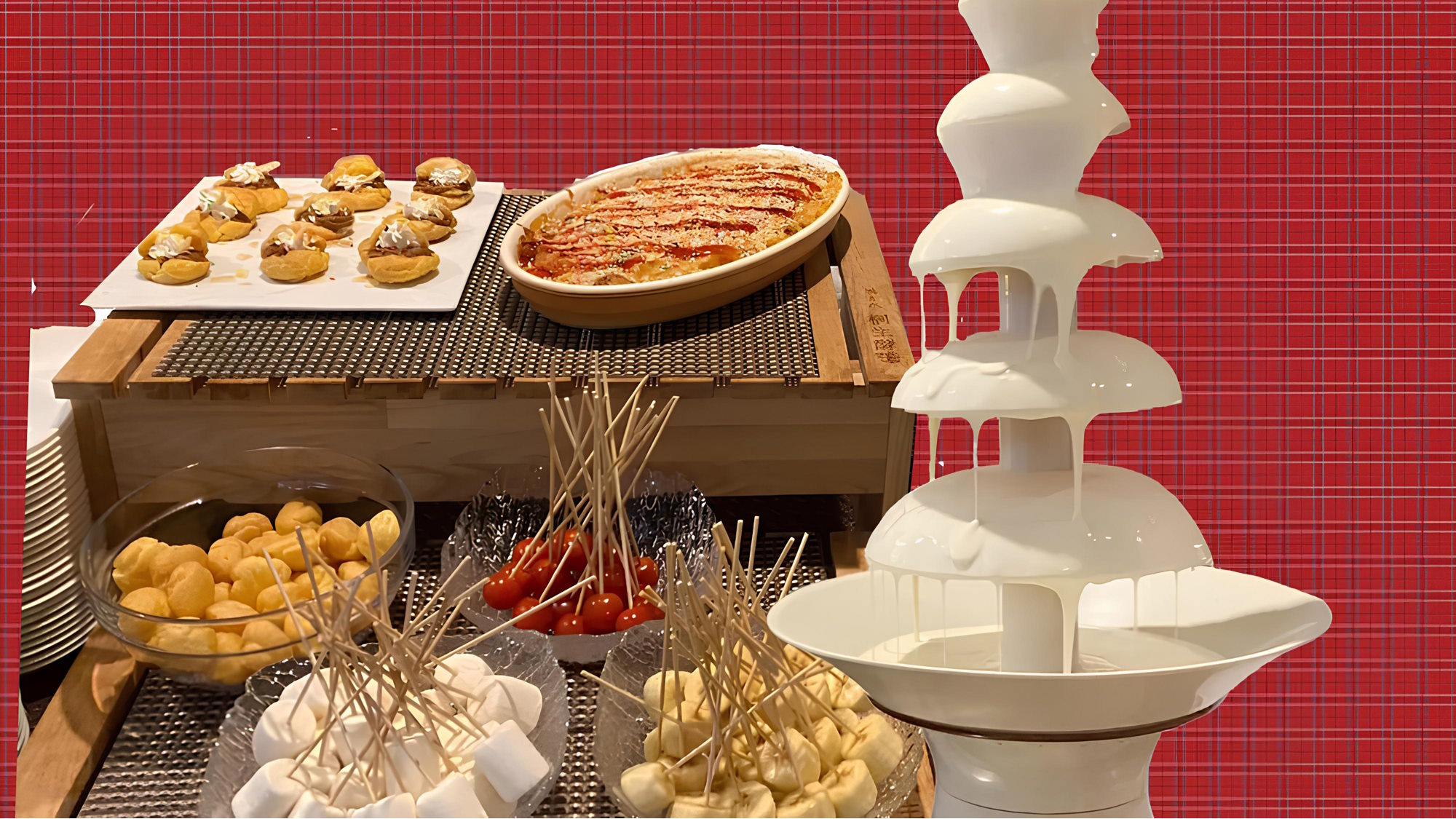 【2日間限定】ホワイトチョコレートファウンテン開催！