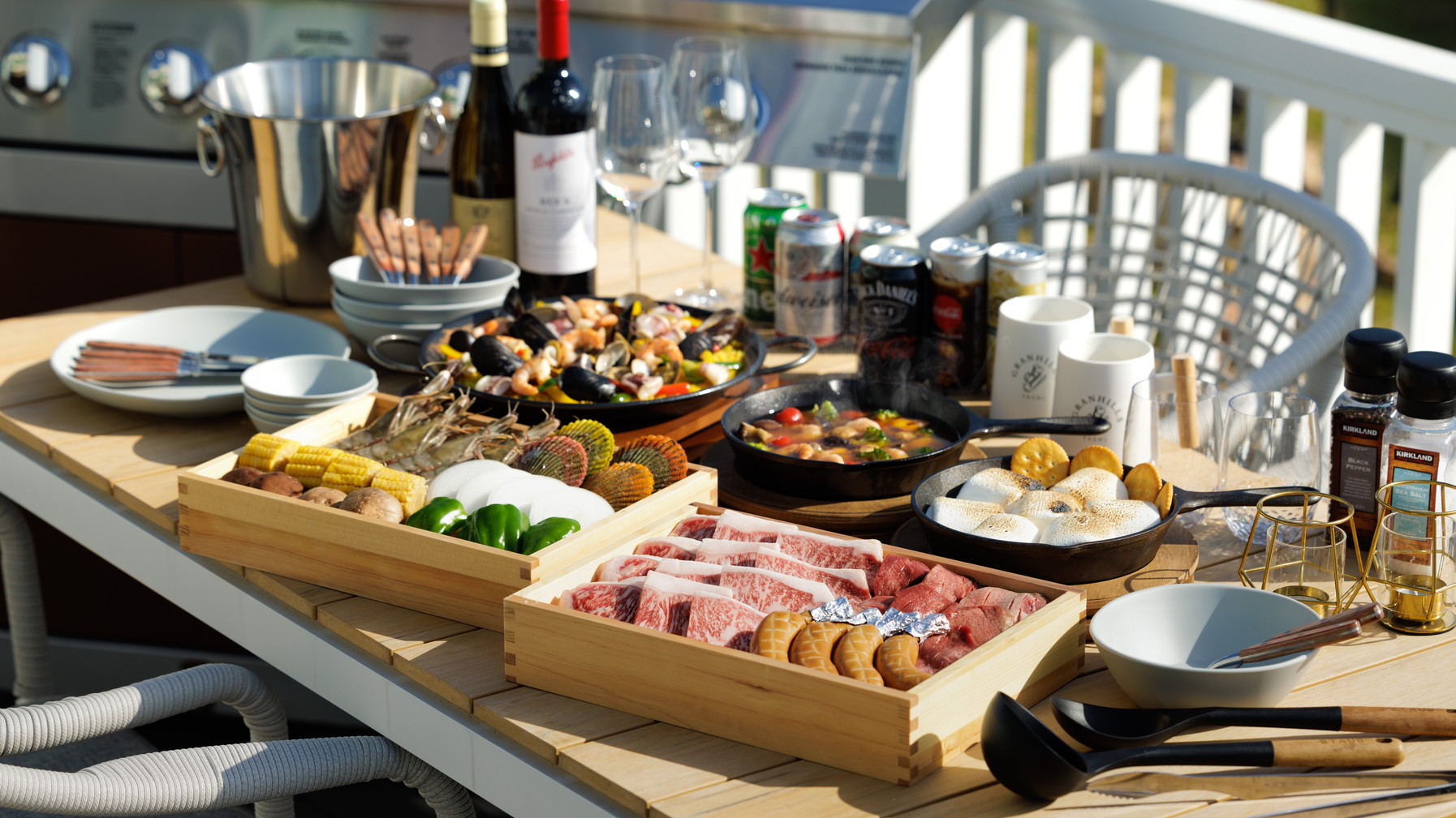 【月末セール】2つ特典付き★プレミアムBBQ★オーシャンビューテラスのBBQコンロで非日常体験