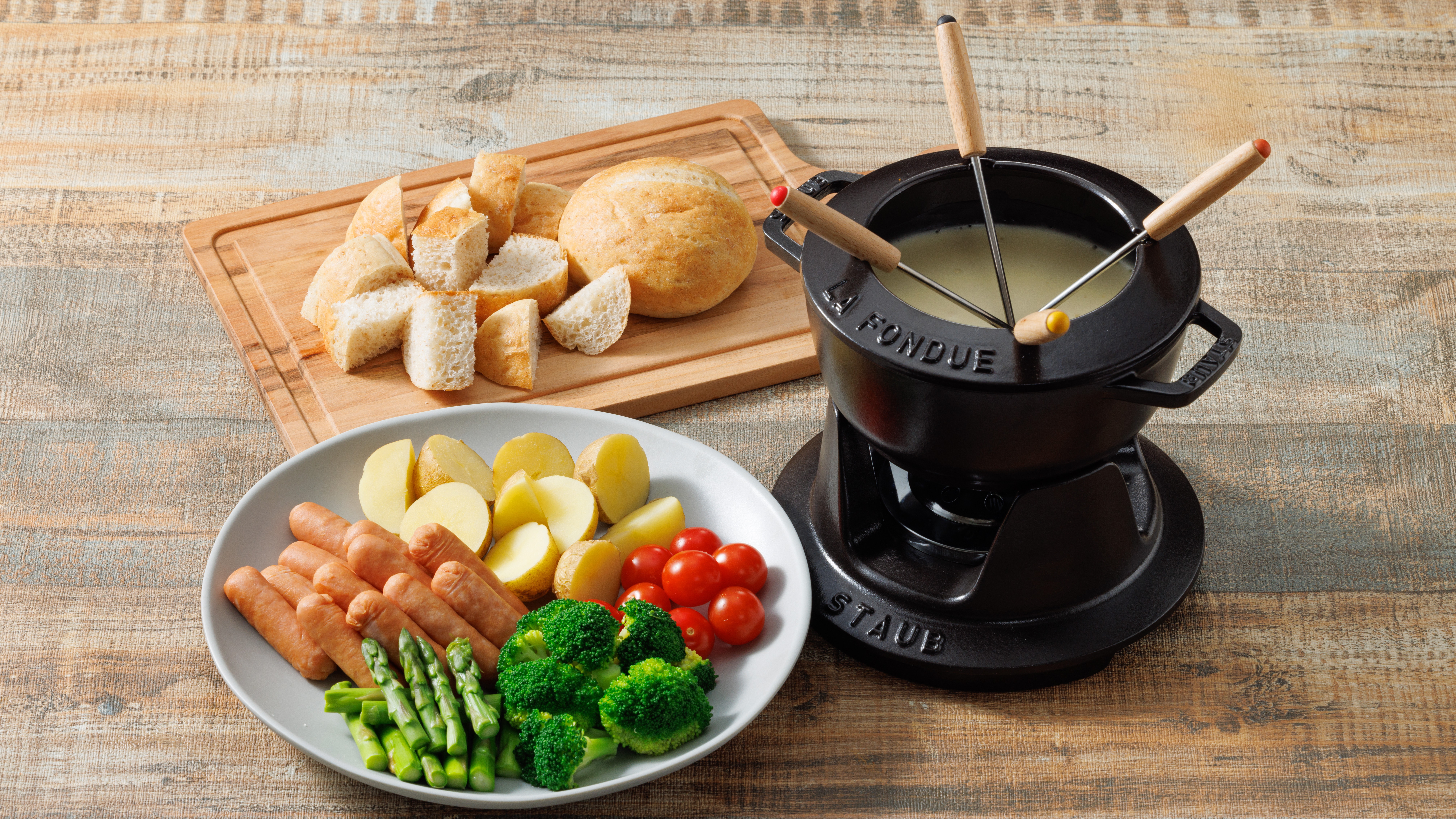 グリルチーズフォンデュ