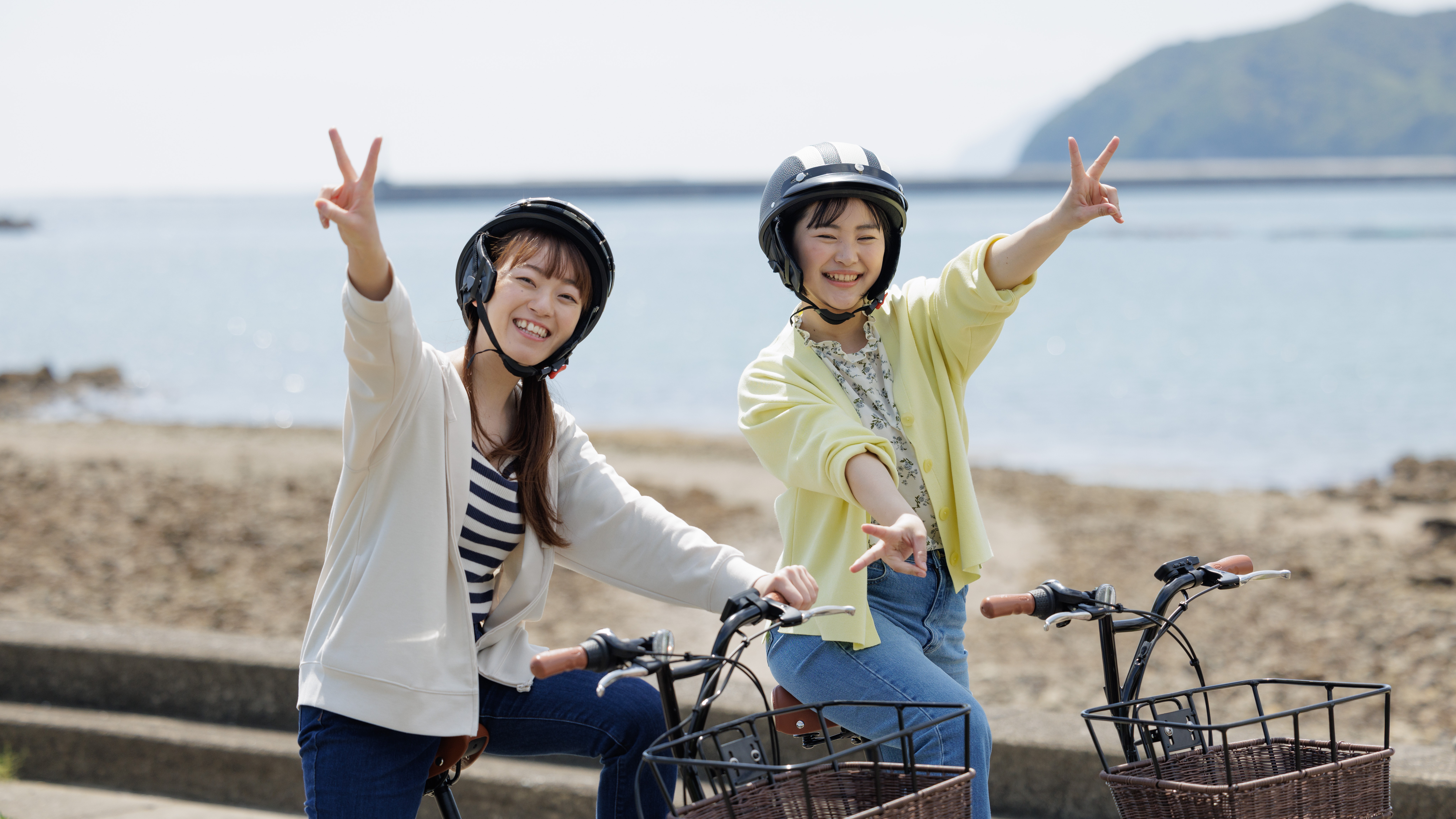 ご友人とサイクリング！