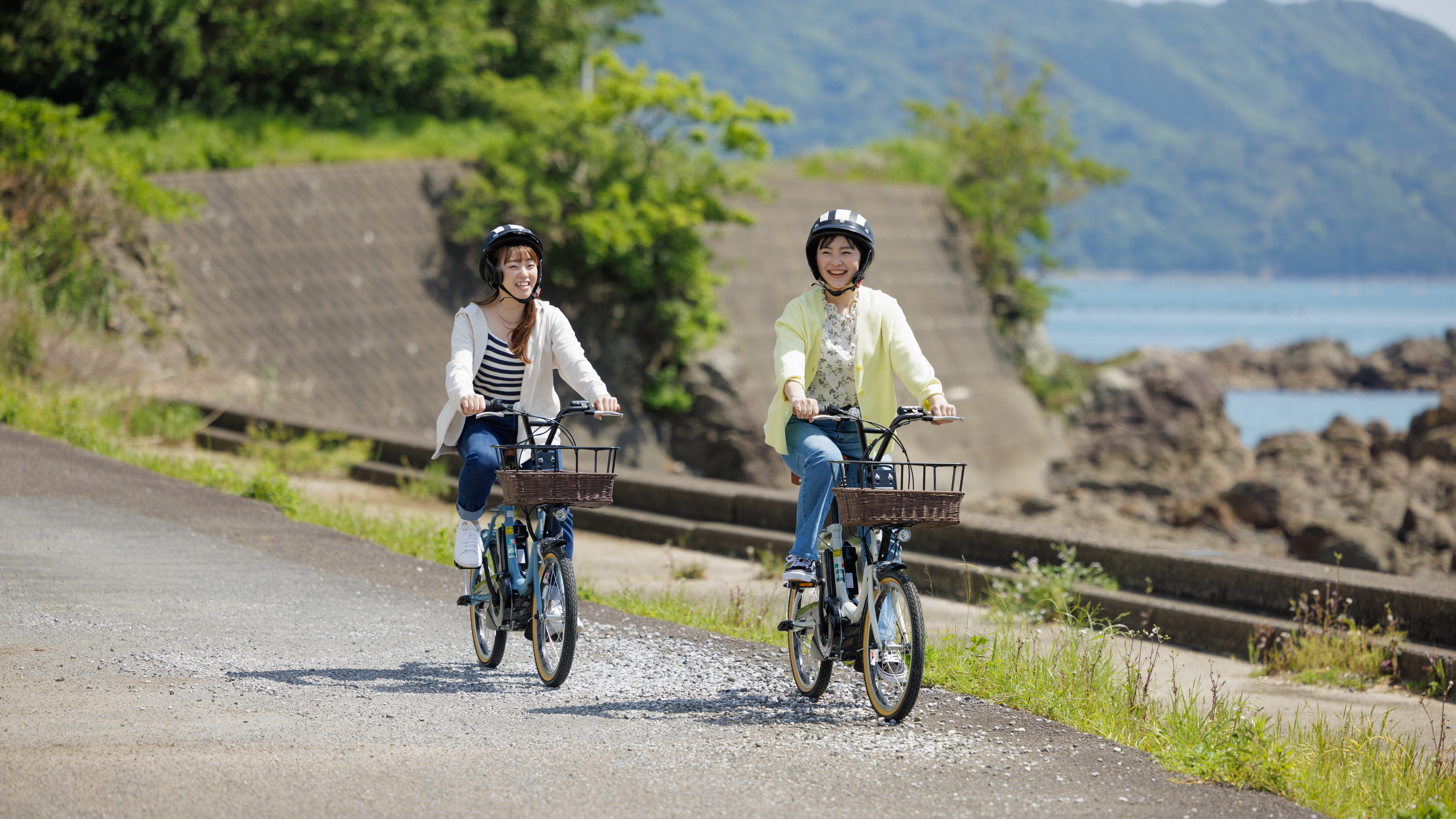 ご友人とサイクリング！