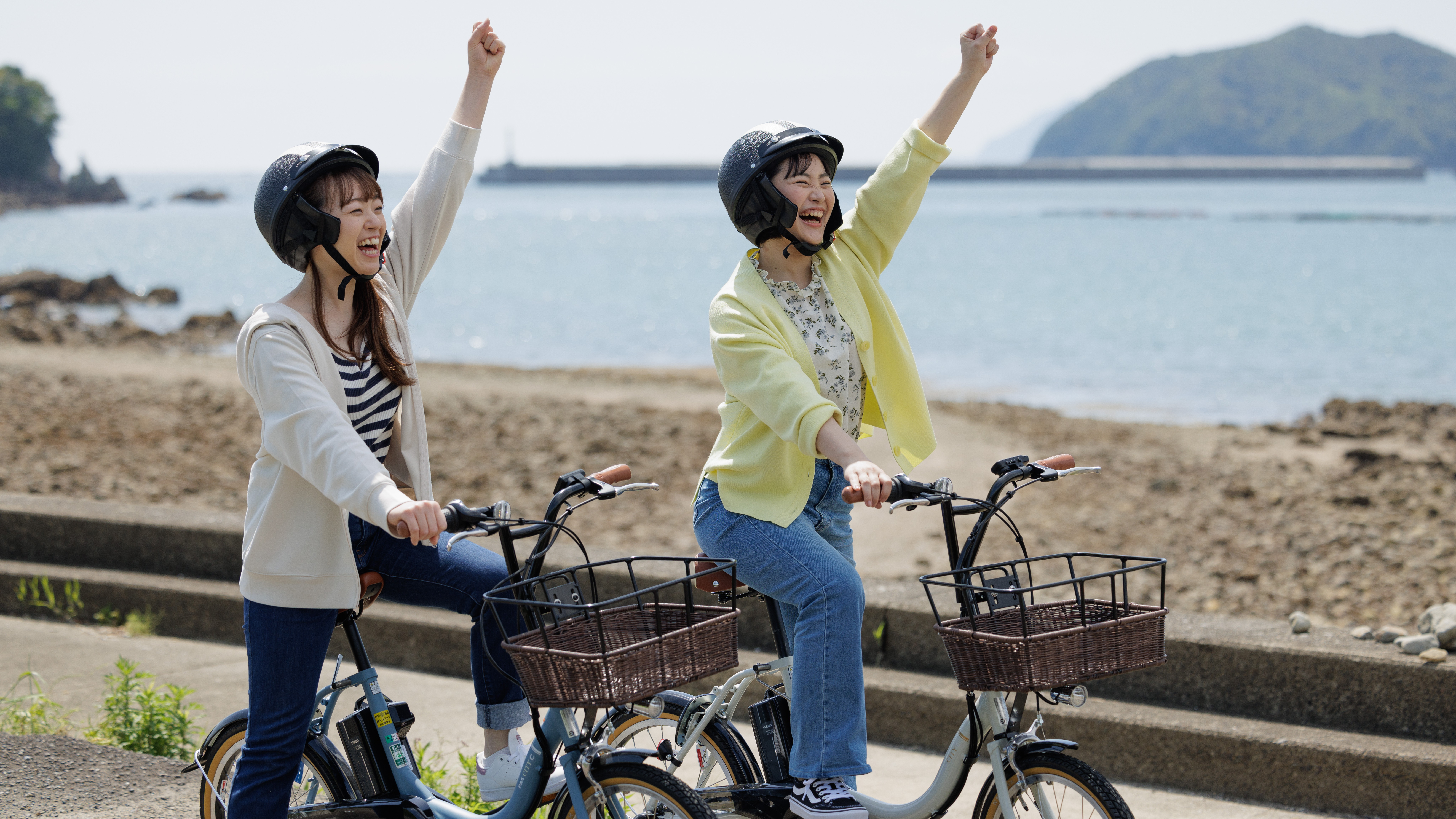 ご友人とサイクリング！