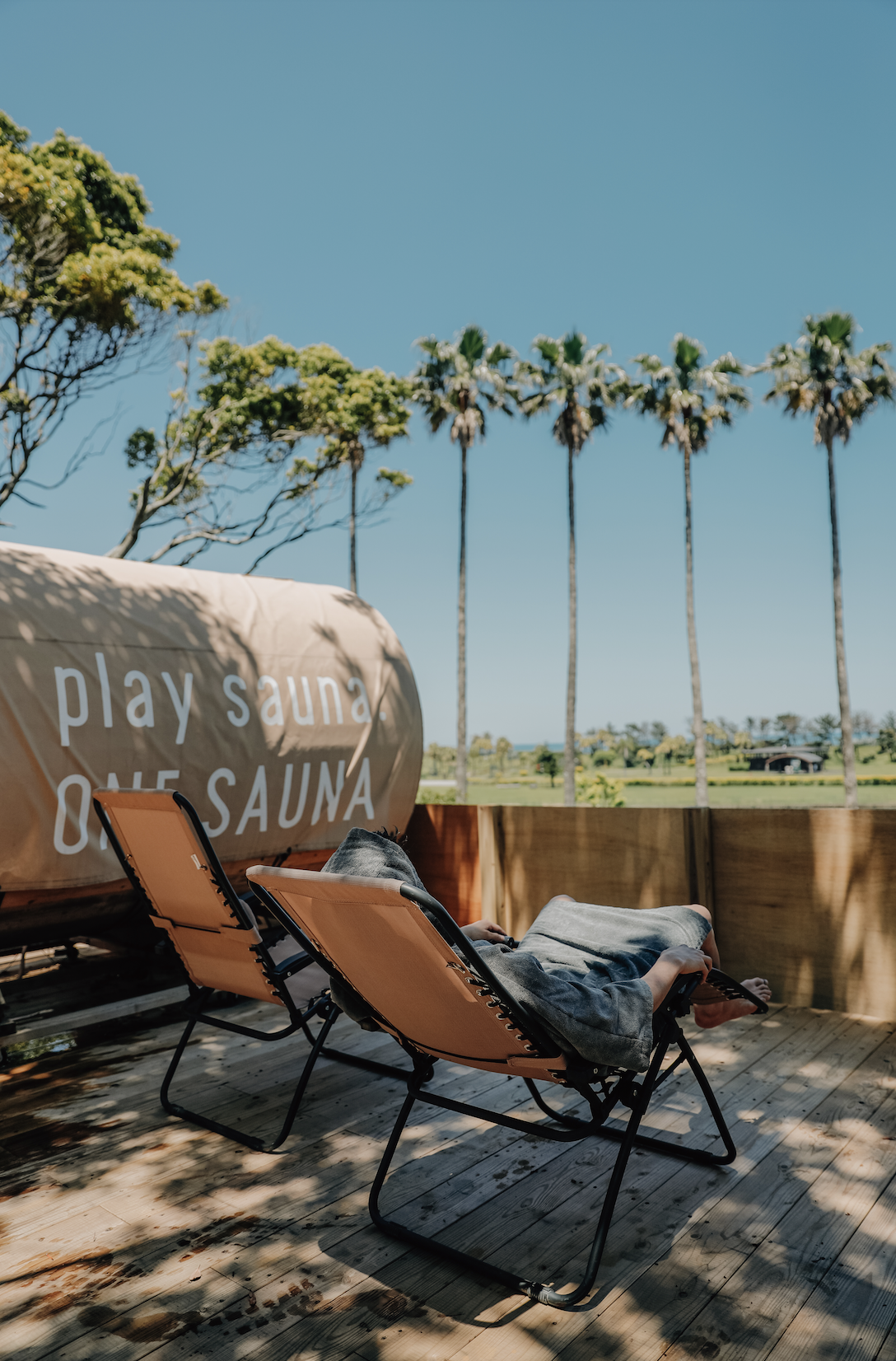 プライベートサウナからの絶景