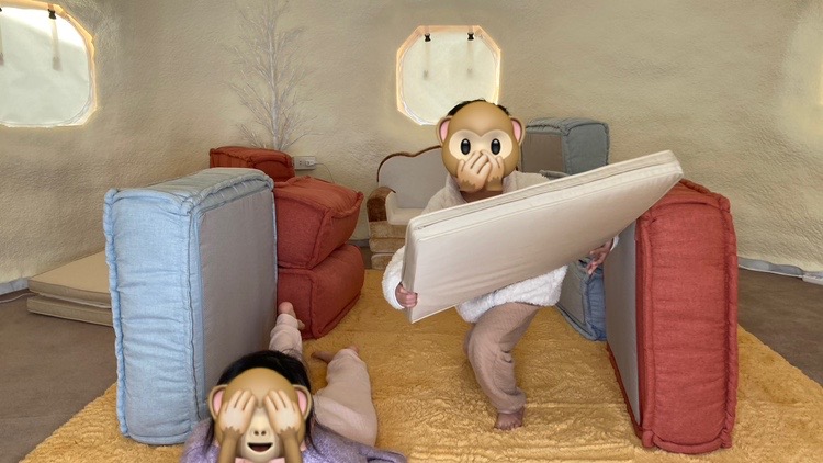 インスタントハウスで遊んでいます。14