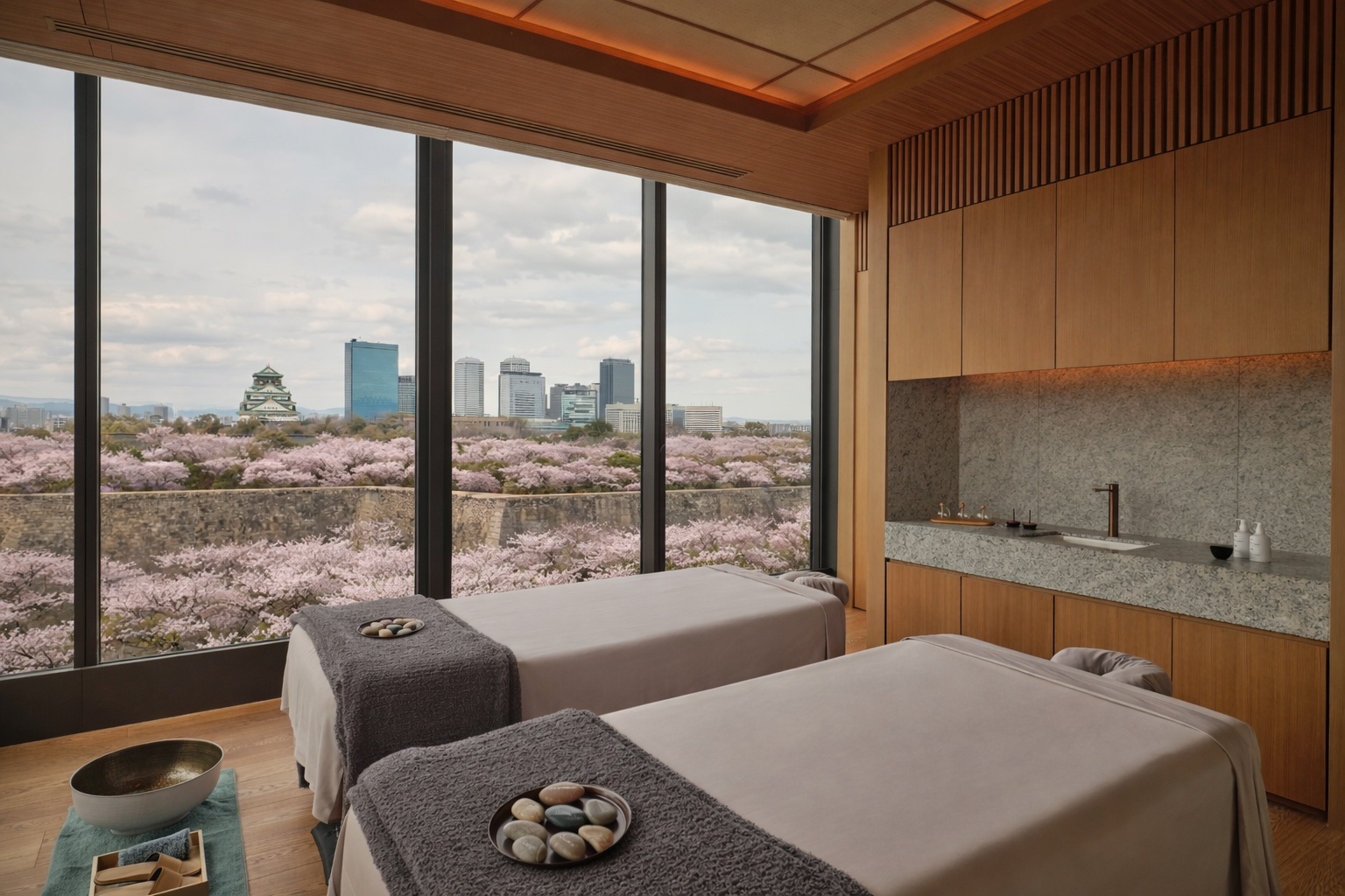 桜を望むスパスイート