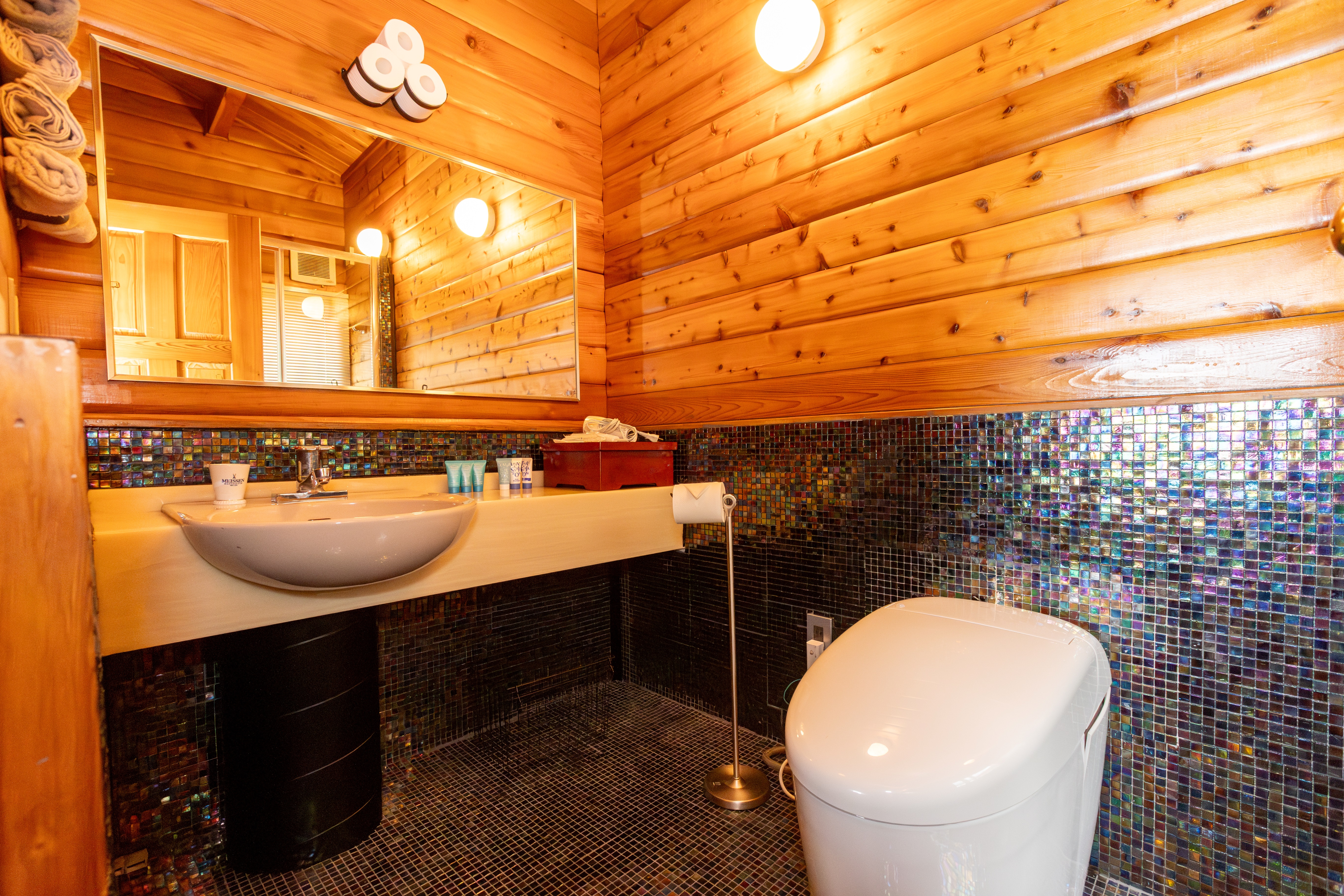 ダブル２に接続するシャワー、洗面、トイレ