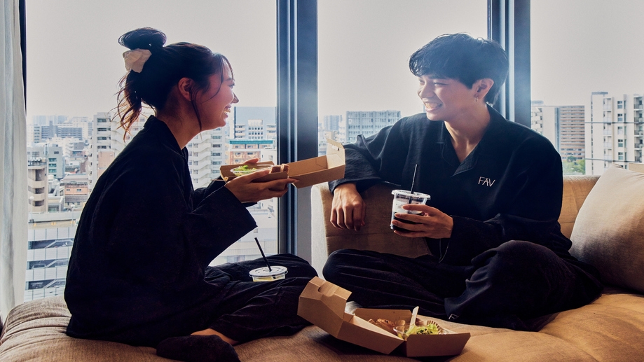 【平日限定特典付】レイトチェックアウト11時＆朝食無料