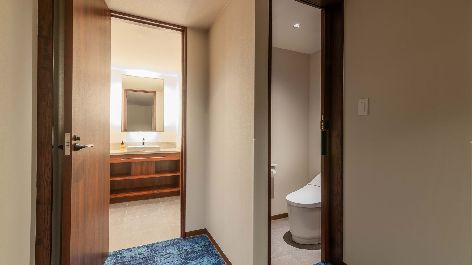 【客室バスルーム】デラックストリプル エキストラベッド2台