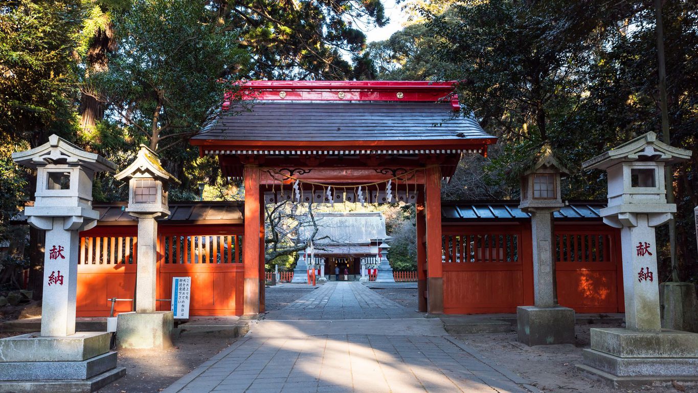 息栖神社（ホテルから車で約5分）