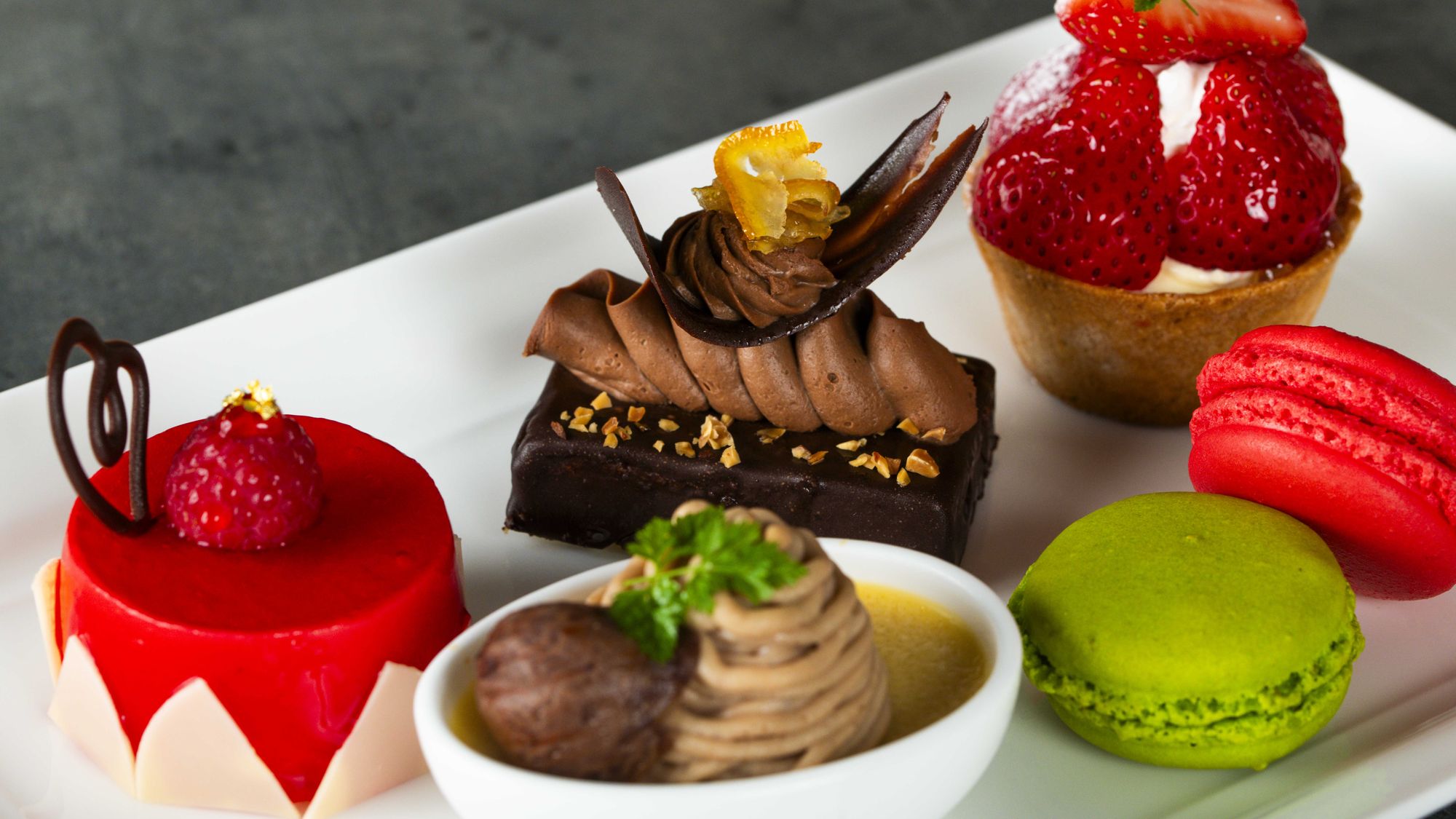 15階　鉄板焼 楓／デザートプレート一例