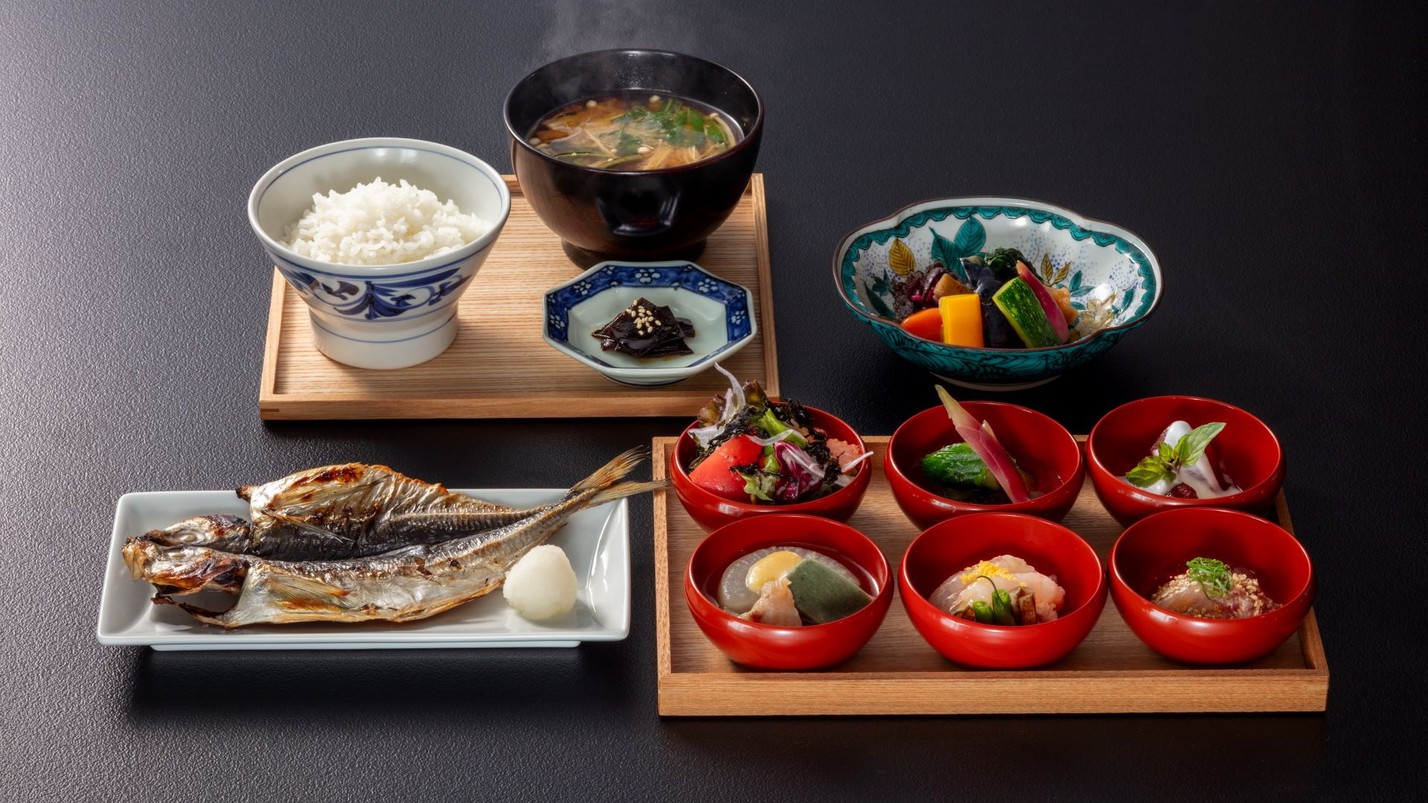 【楽天スーパーSALE】「金沢 酢重」銅釜炊き立てご飯と自家製漬物に選べるメイン 〜朝食付き〜