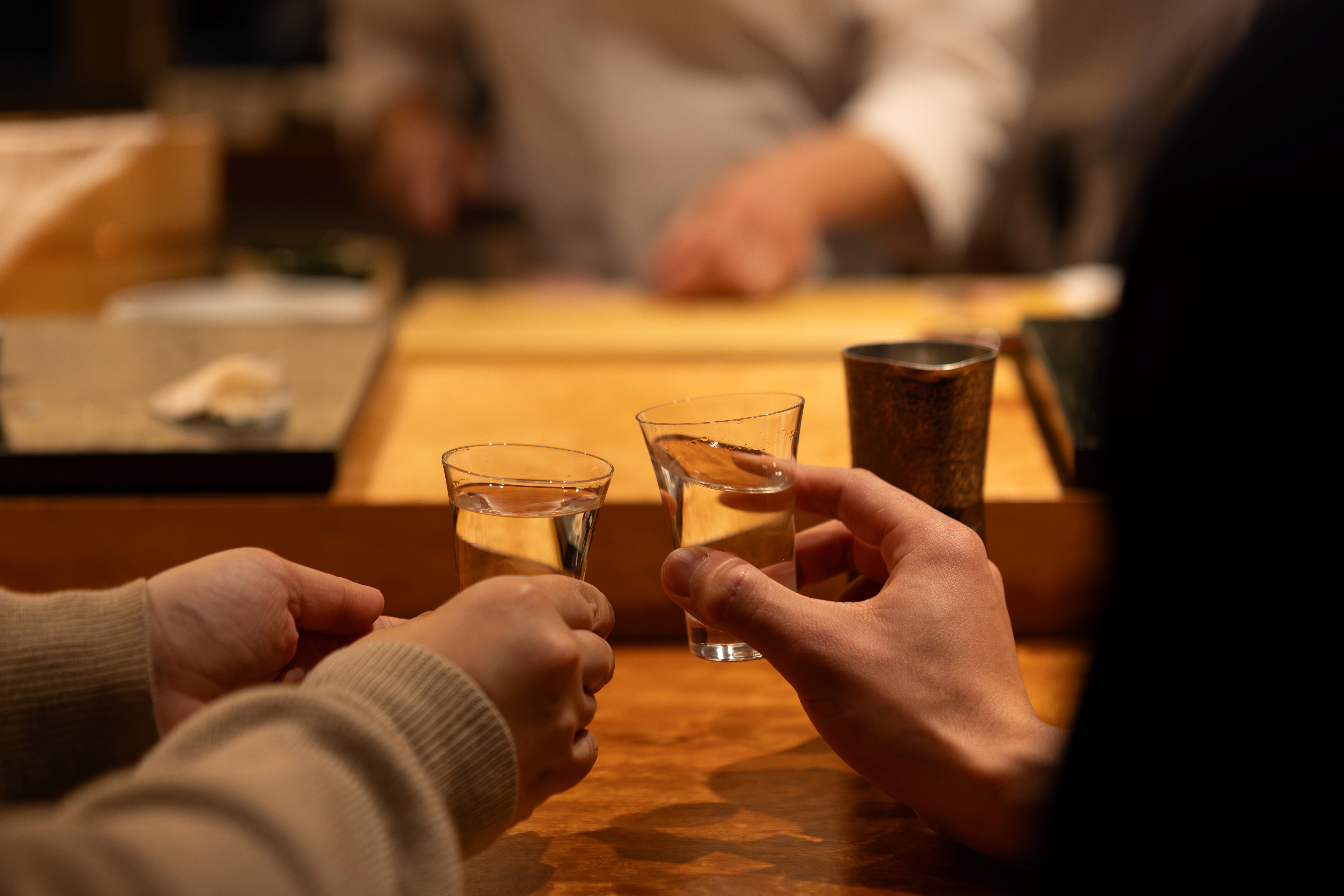 【鮨 松の下】　乾杯