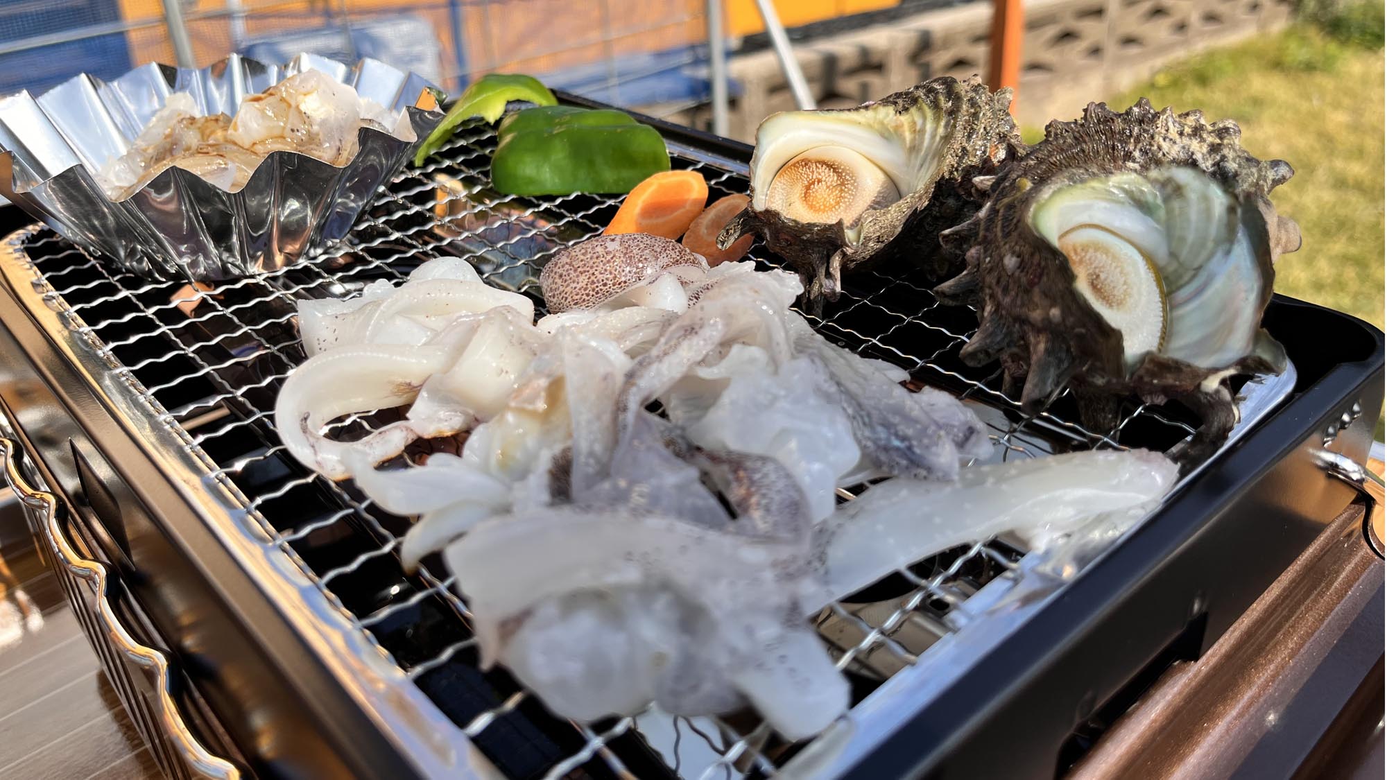 【海鮮BBQ食材一例】新鮮な海の幸で楽しくBBQ
