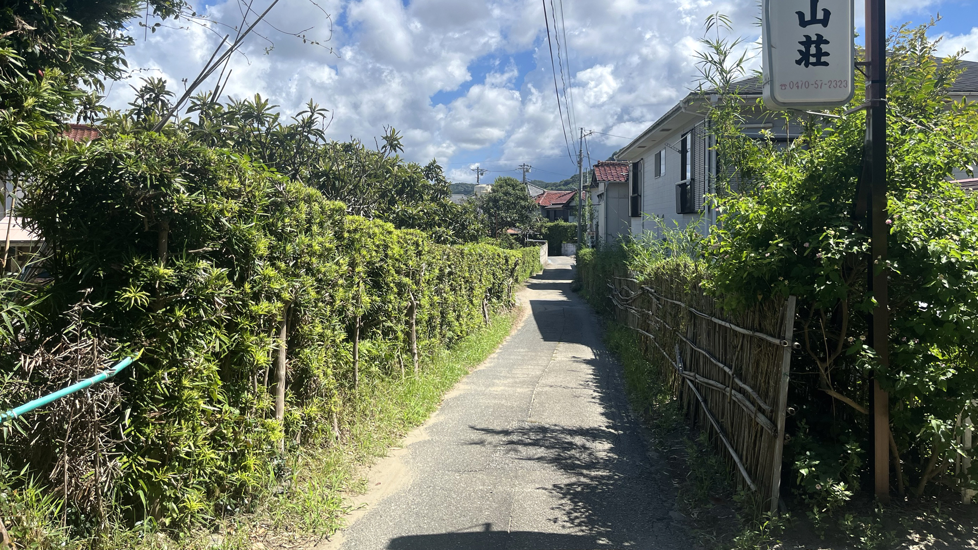 ②宿へ向かう道の途中*