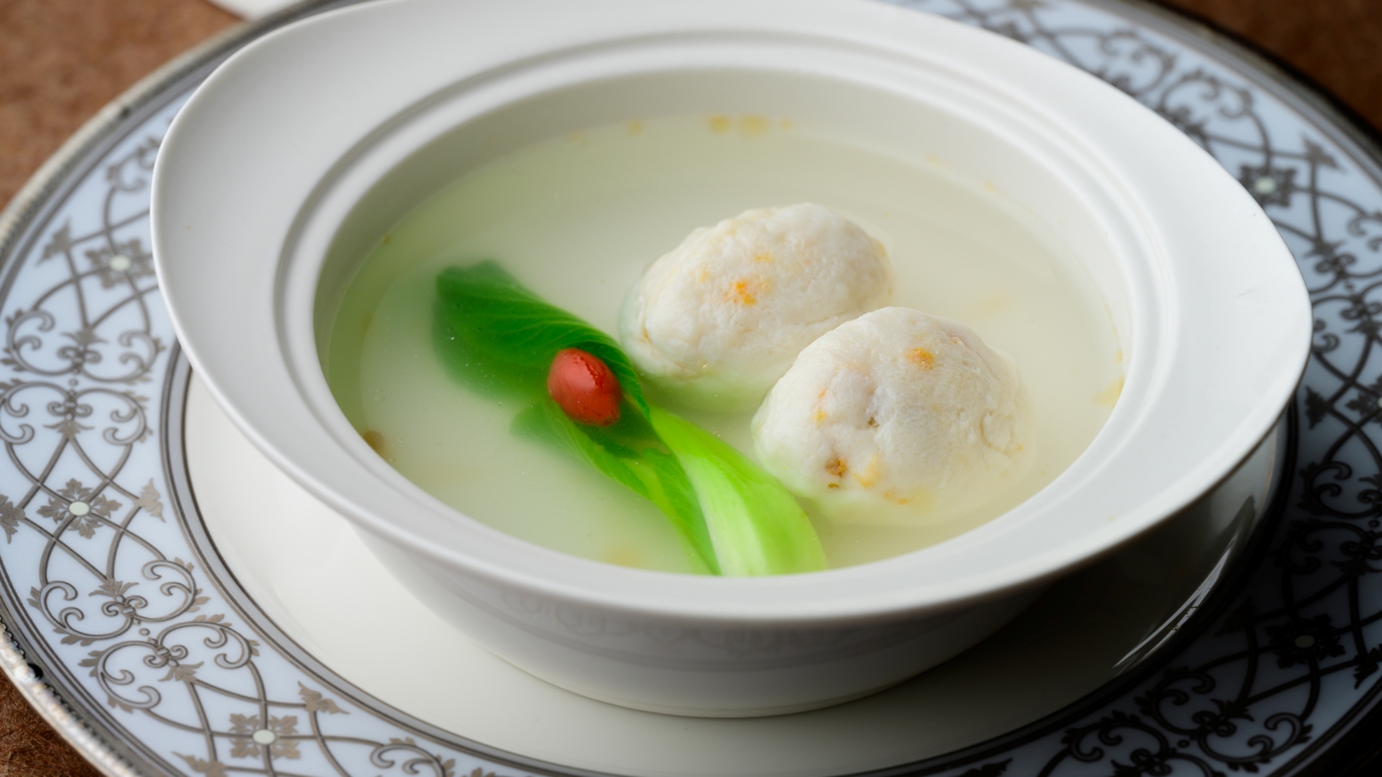 ディナー／蟹味噌入りいかの団子