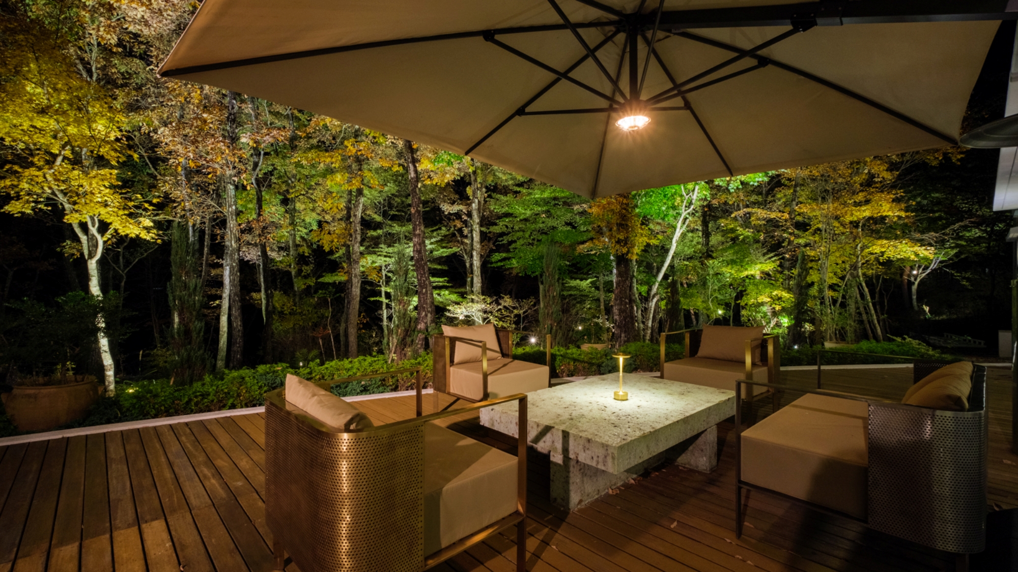 ウッドデッキ（夜のイメージ）