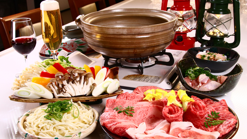 ☆直前割☆お日にち限定◆お好きな方をチョイス！2食付◆ BBQorしゃぶしゃぶ★