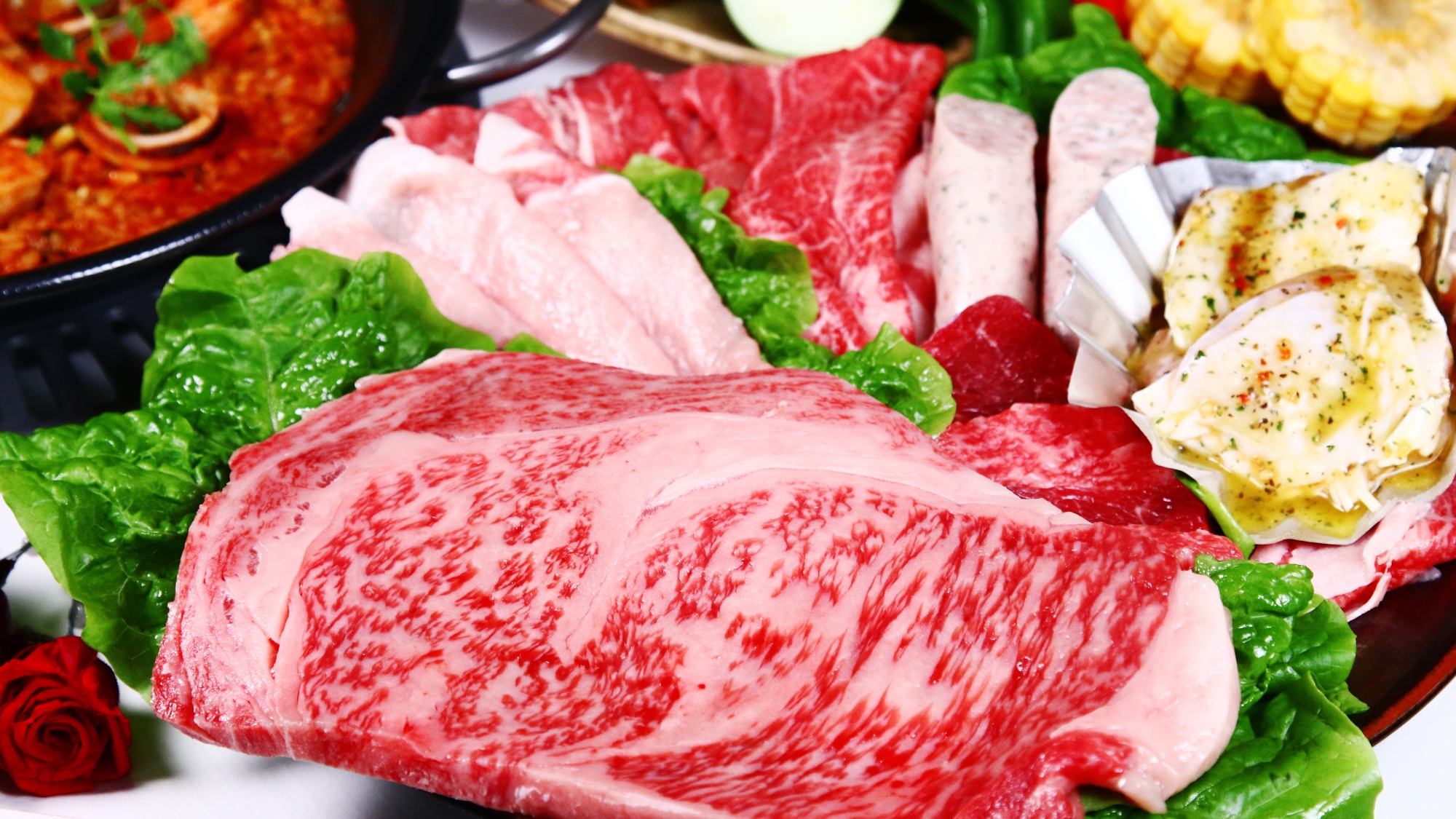 たまコテBBQ◆大きなサーロインステーキなどの豪華な肉盛り