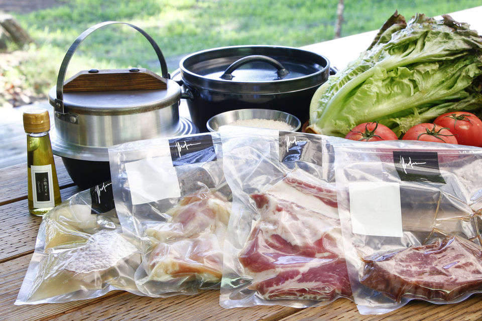ミシュランシェフが手掛ける「そらをあおぐプレミアムBBQセット」1泊2食付きプラン