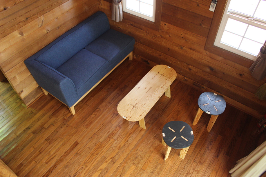 ログコテージ【こ火と】室内