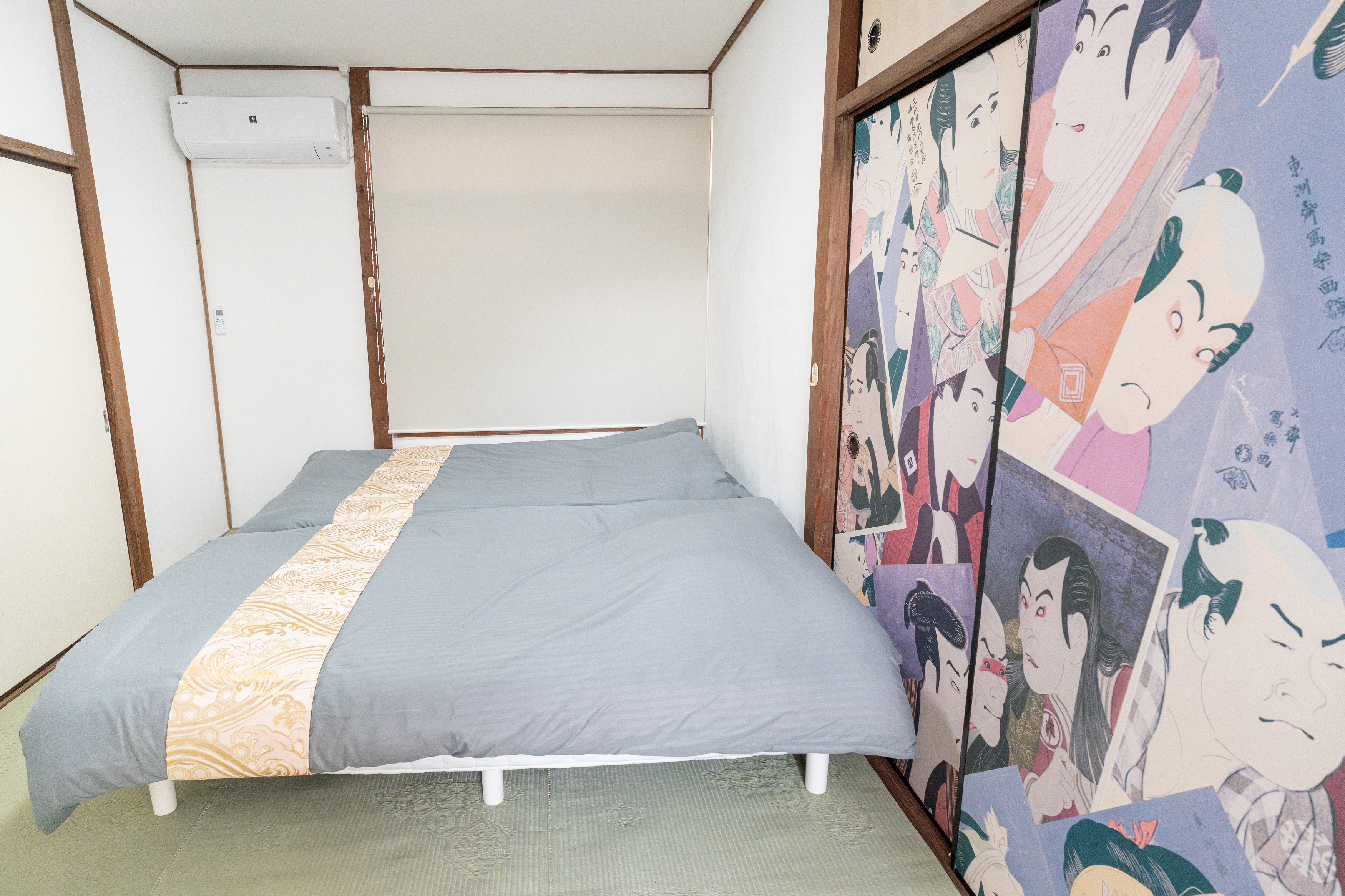 ベッドルーム4・浮世絵・東洲斎写楽・写楽乱れ貼り