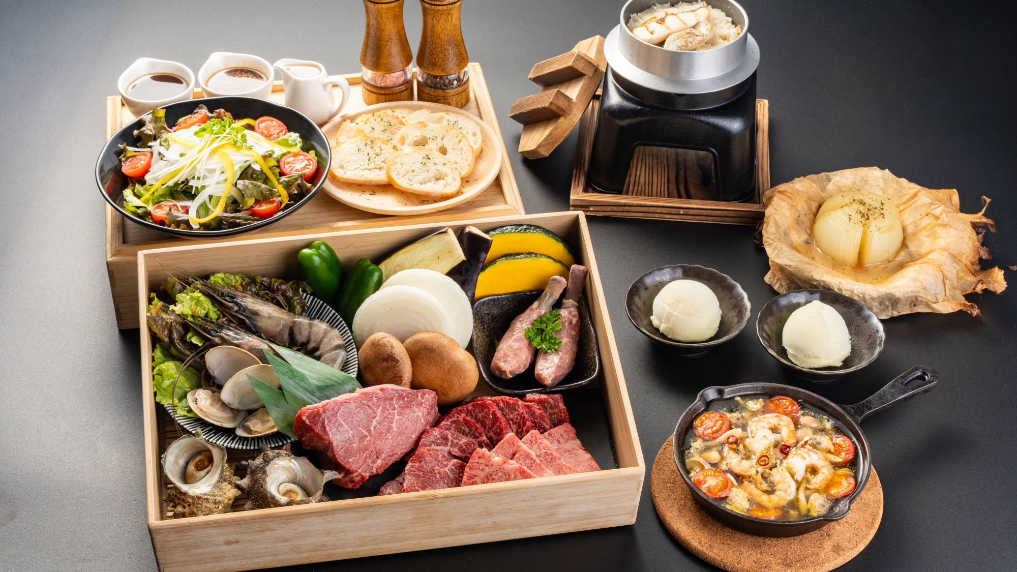 【記念日プラン】ホールケーキ＆メッセージカードでお祝い♪×豪華BBQ【2食付/部屋食】愛犬同伴