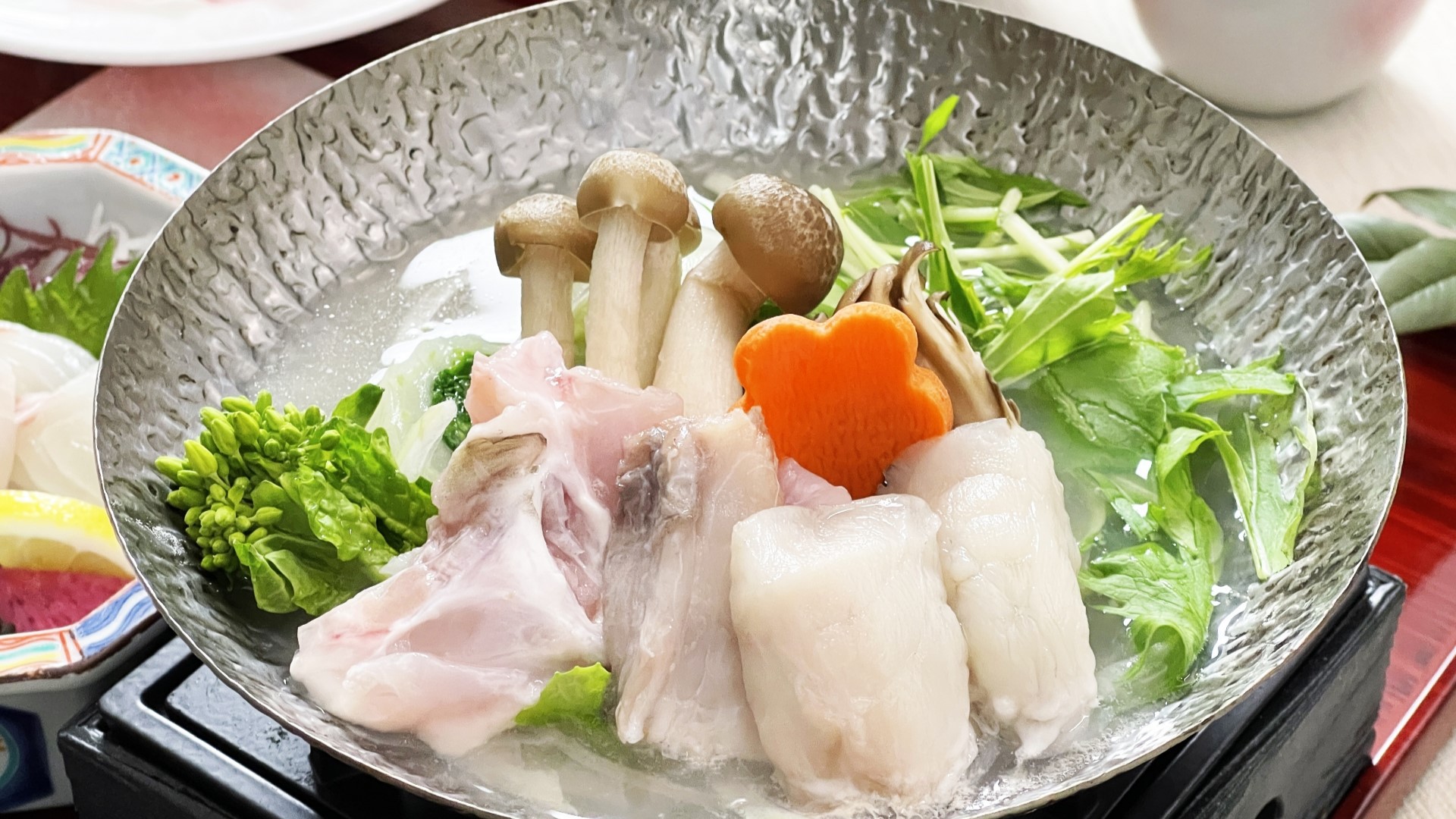 【連泊でお得に♪】冬季限定☆しゃぶしゃぶ＆ふぐ鍋【2食付/部屋食】愛犬同伴