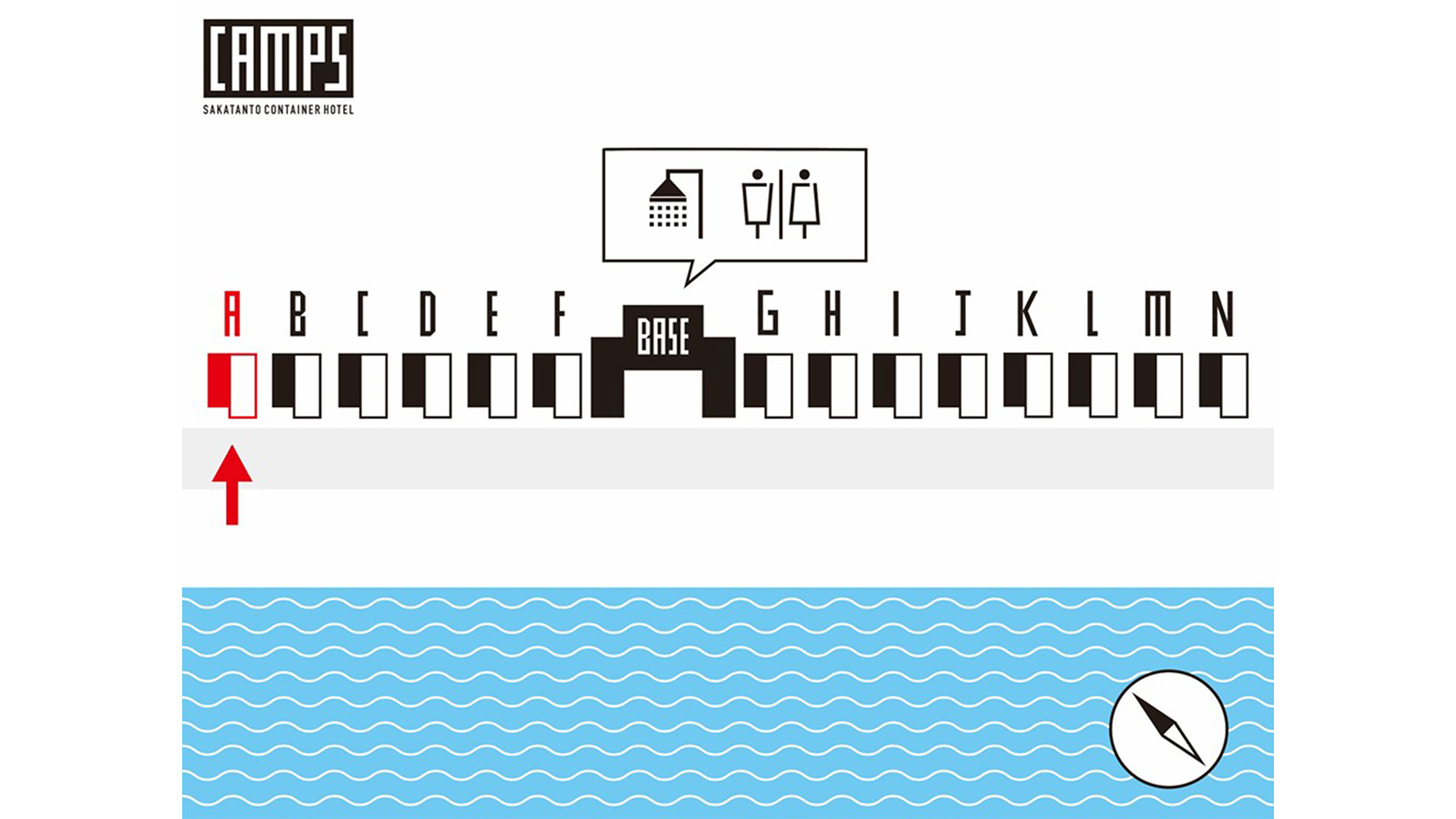 【禁煙】海が見えるコンテナ客室(1〜4名様用)　A棟