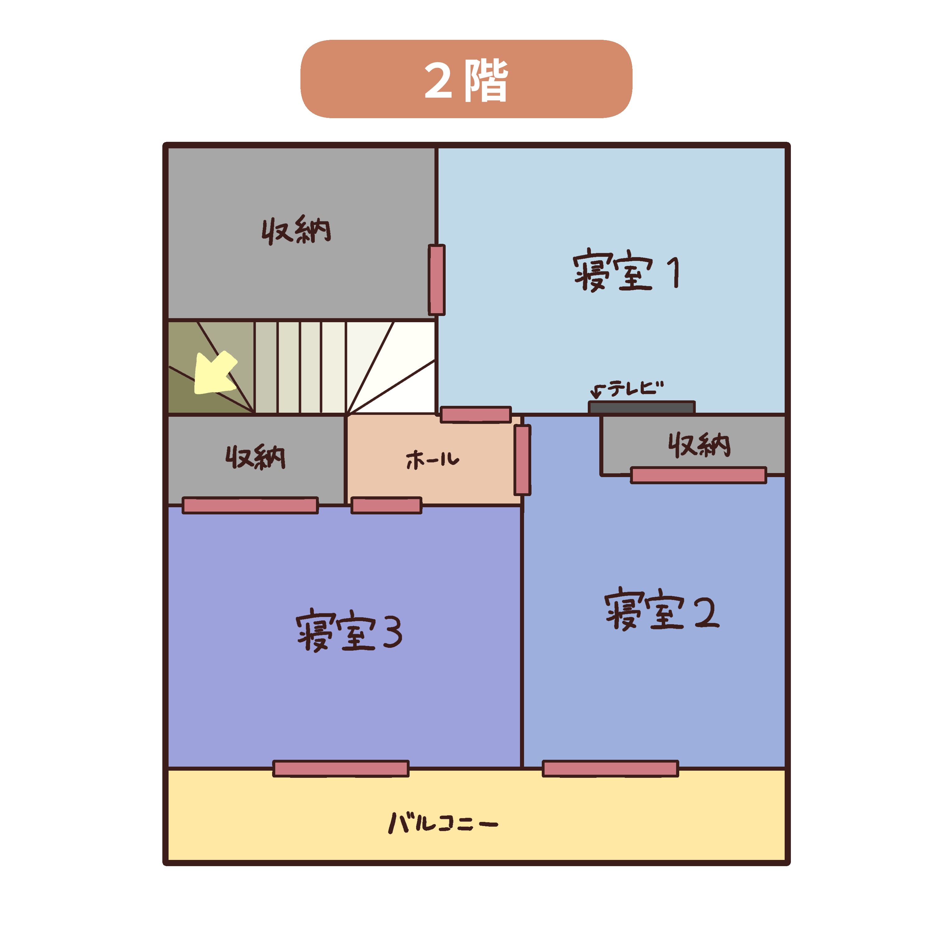2階間取り図