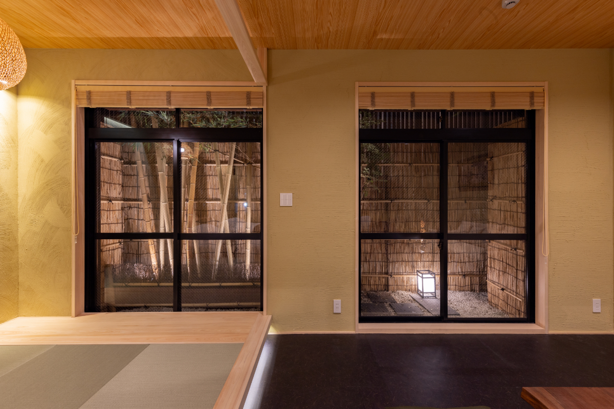 2F 白金の間 ベランダの坪庭