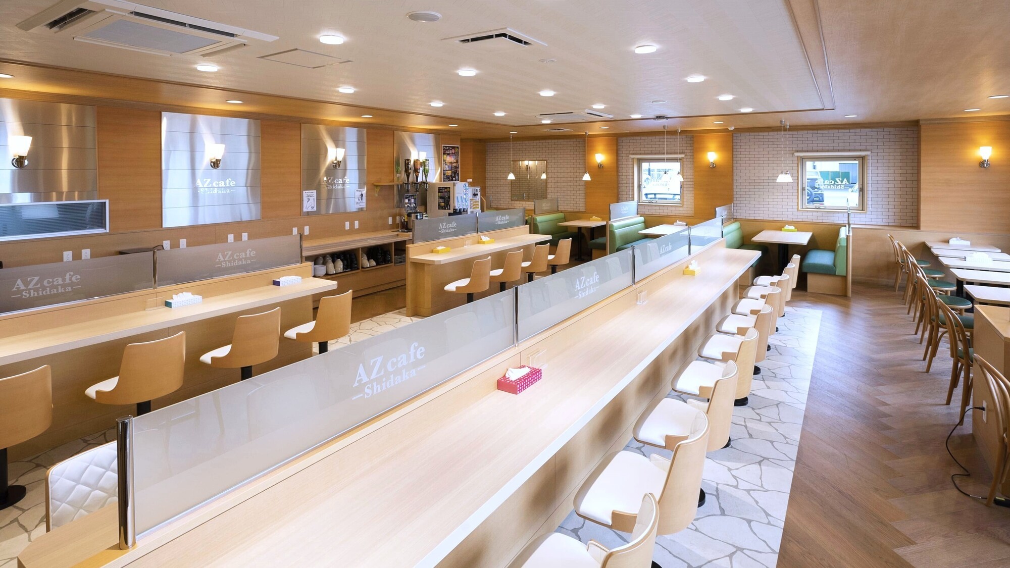 AZcafe Shidaka店内