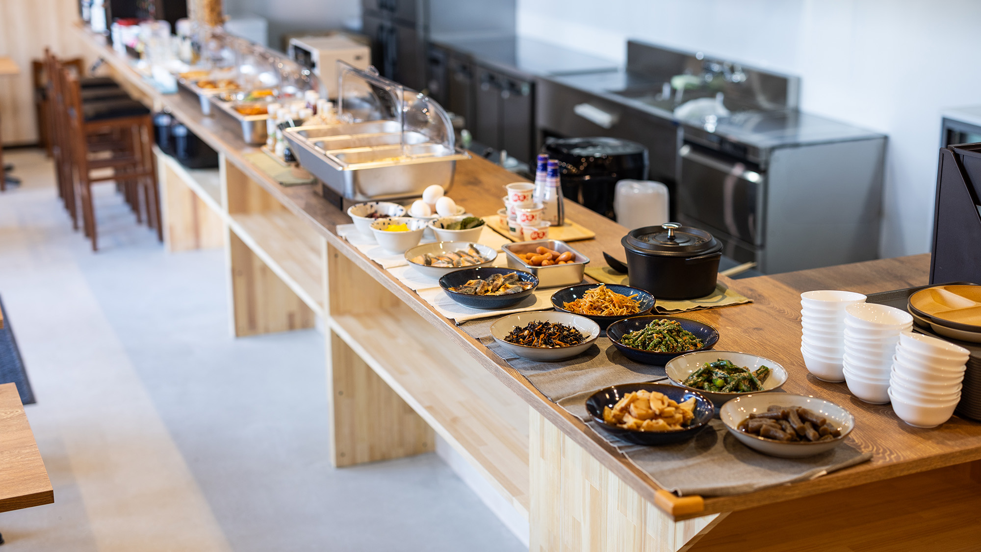 朝食ビュッフェ