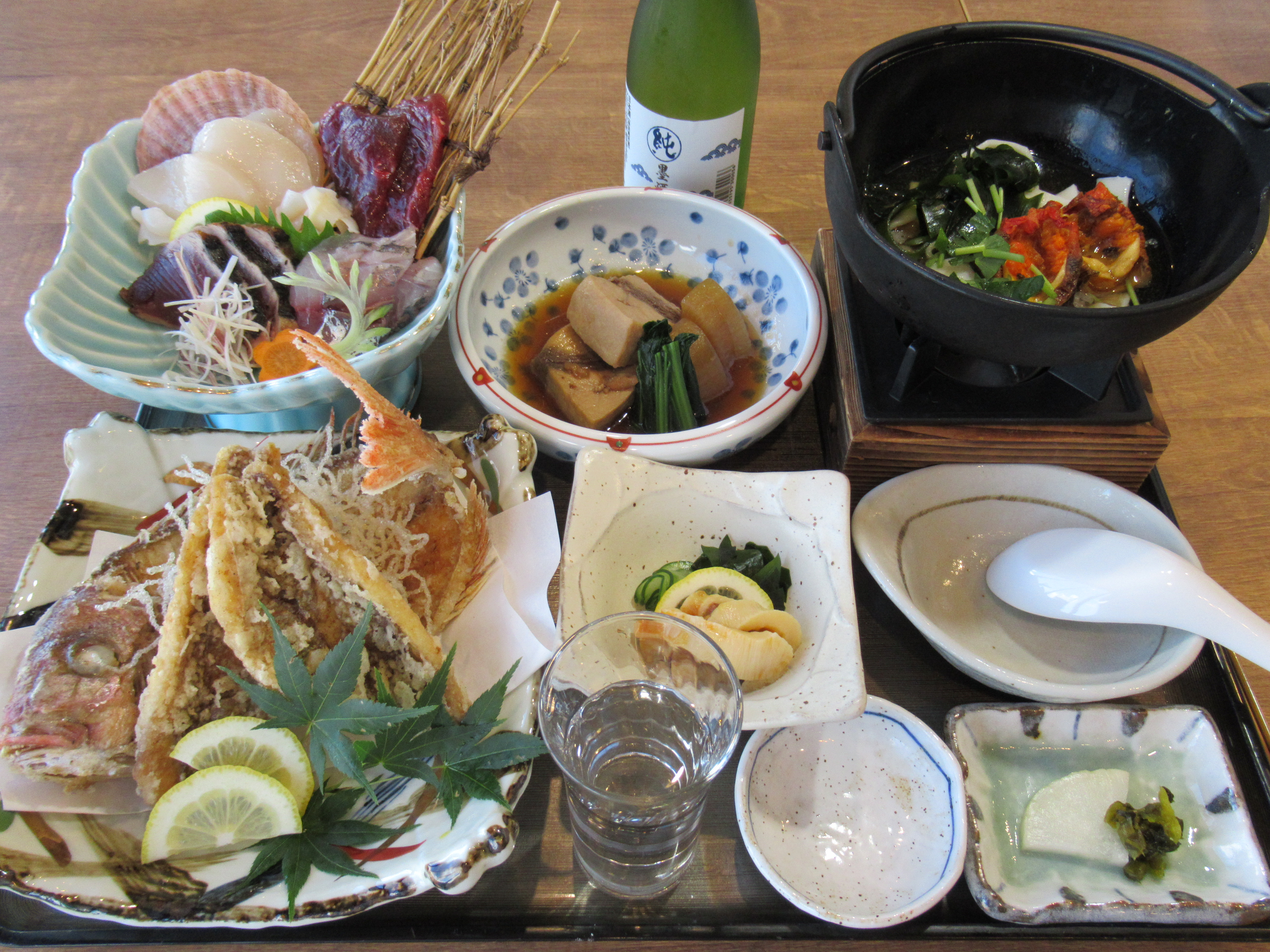 観光プラン夕食（食事例）