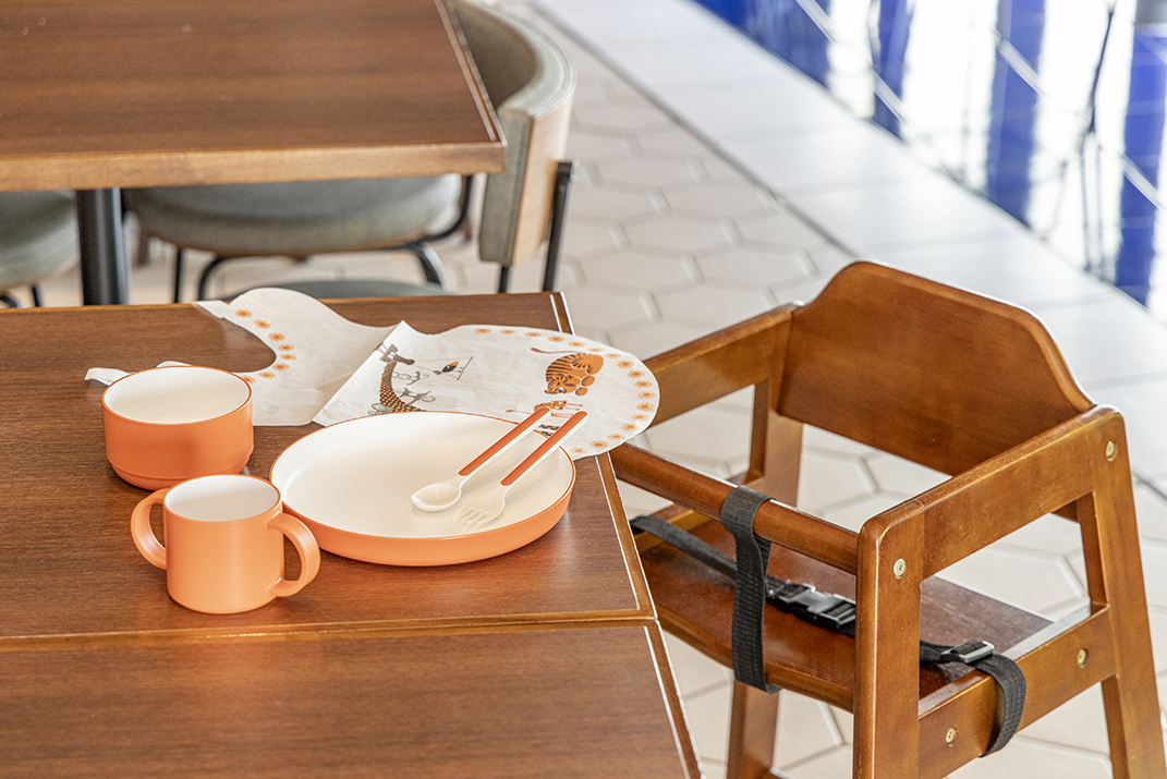 レストランでも安心