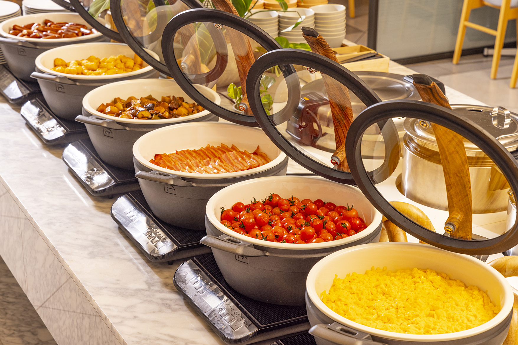 【朝食ビュッフェ】ホットコーナー