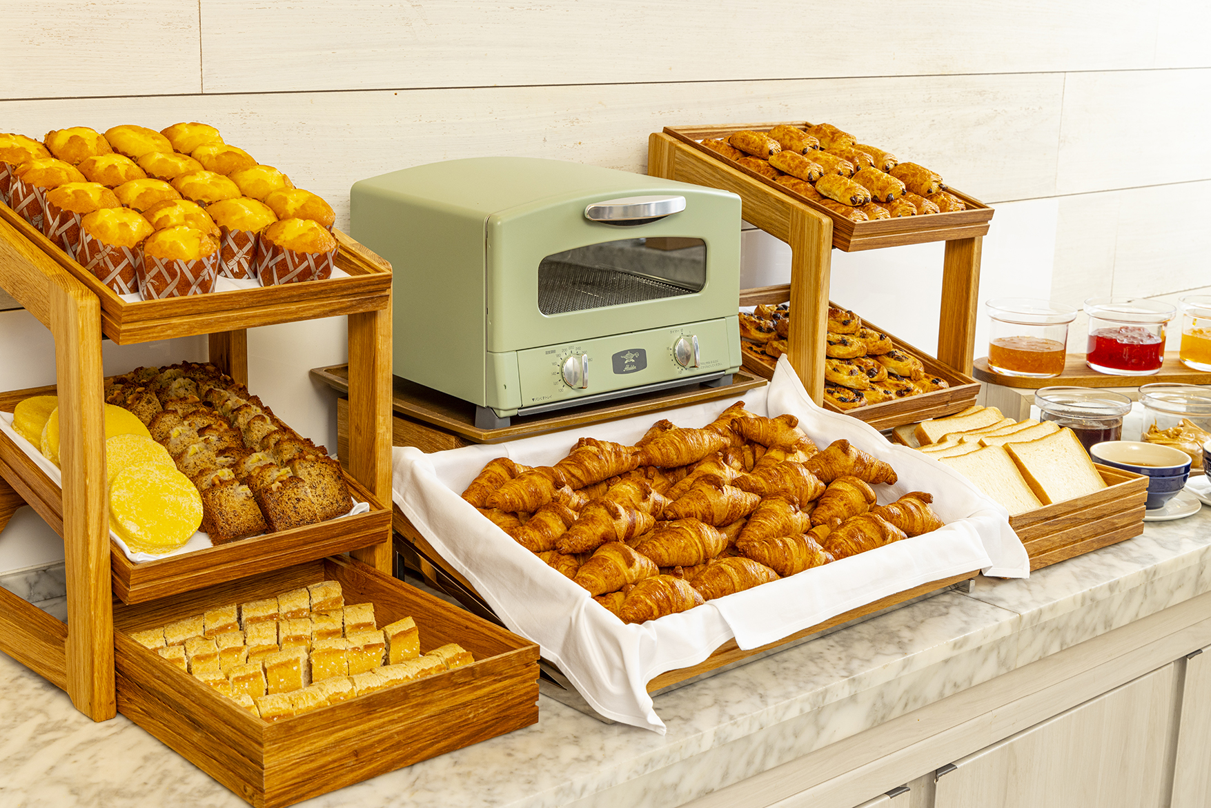 【朝食ビュッフェ】ブレッドコーナー