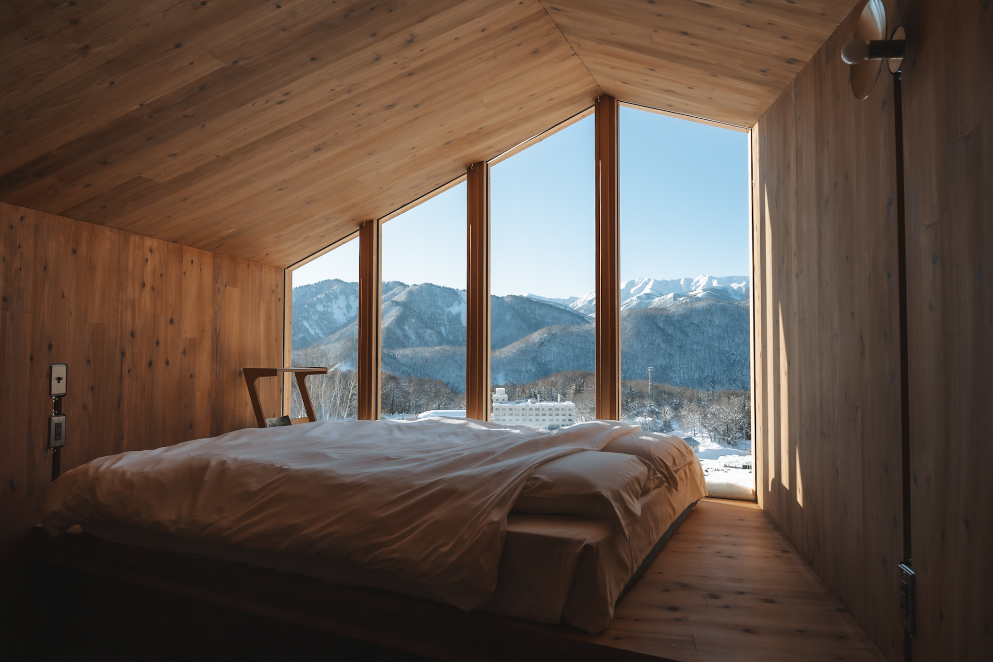 ベットルームからの眺め（冬）