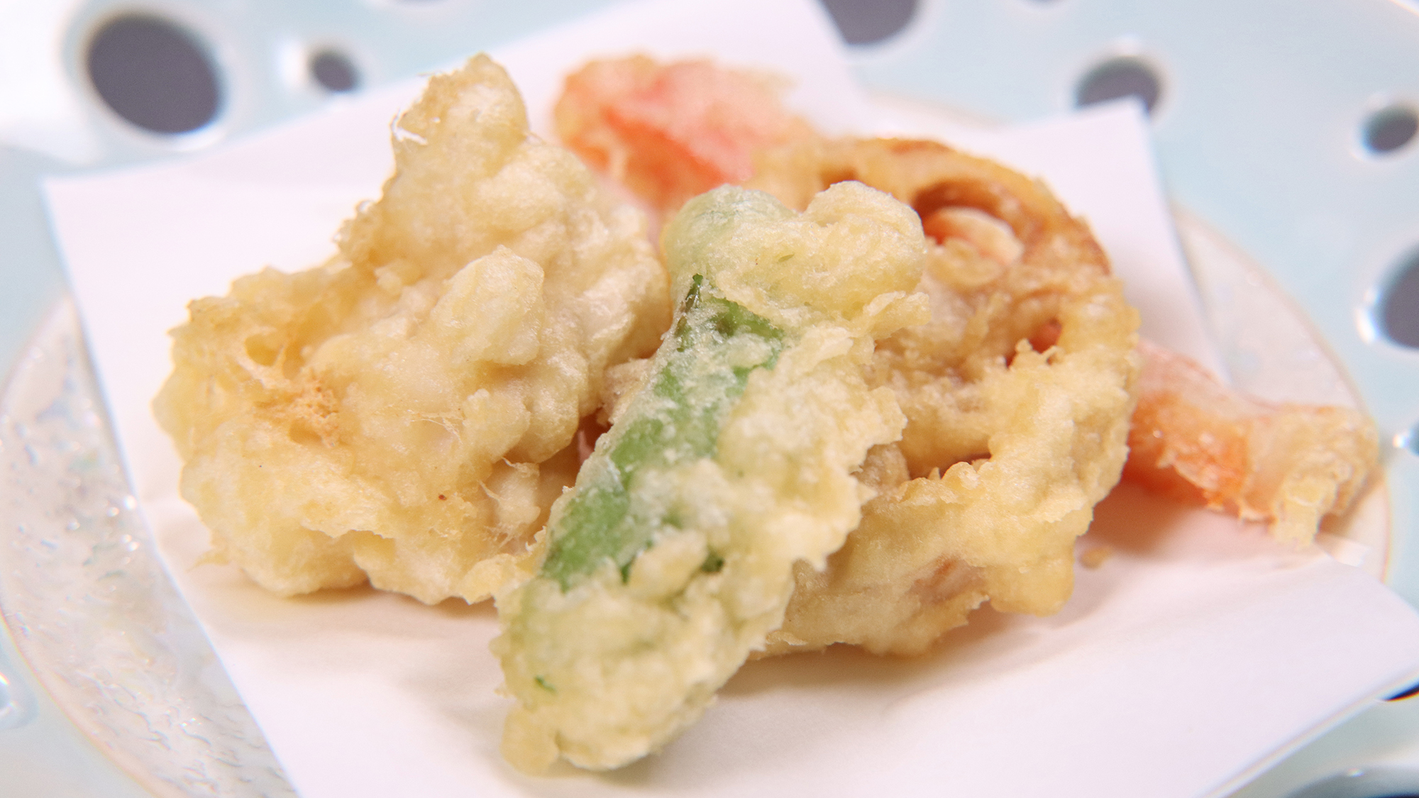#冬季プラン料理　天ぷら盛り一例