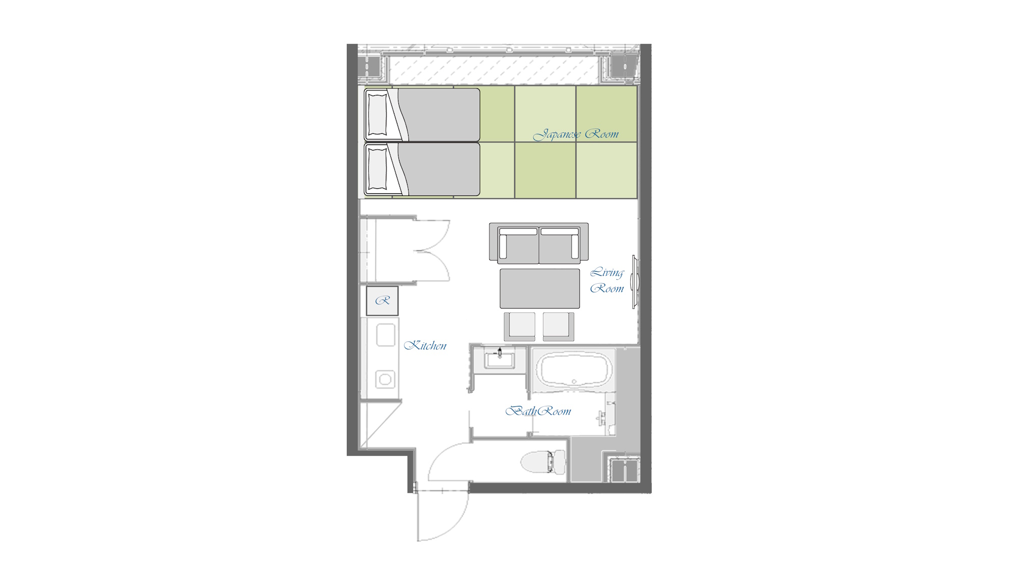 デラックスジャパニーズ平面図