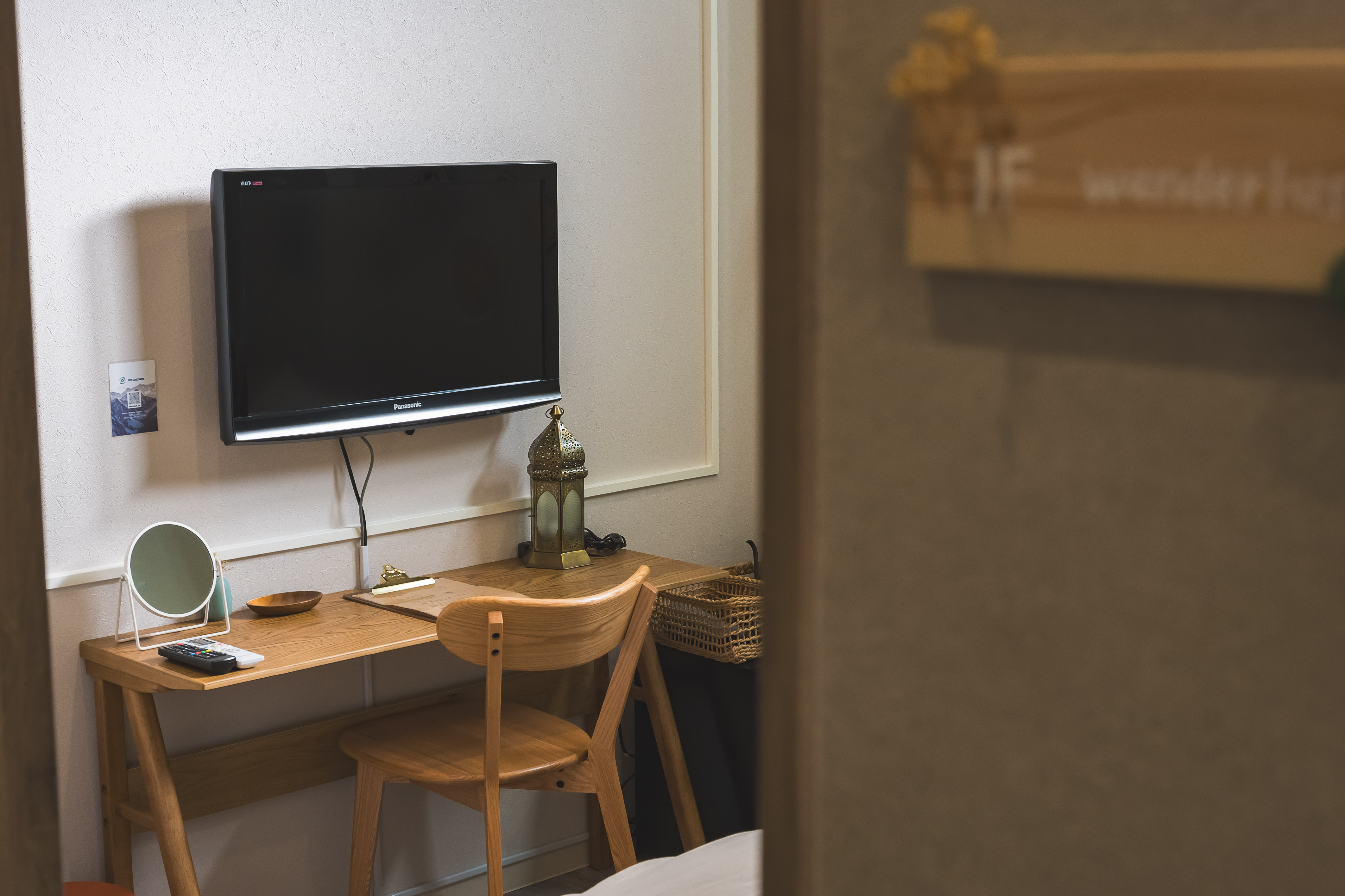 しっかりとした作業デスクもありお仕事でも◎