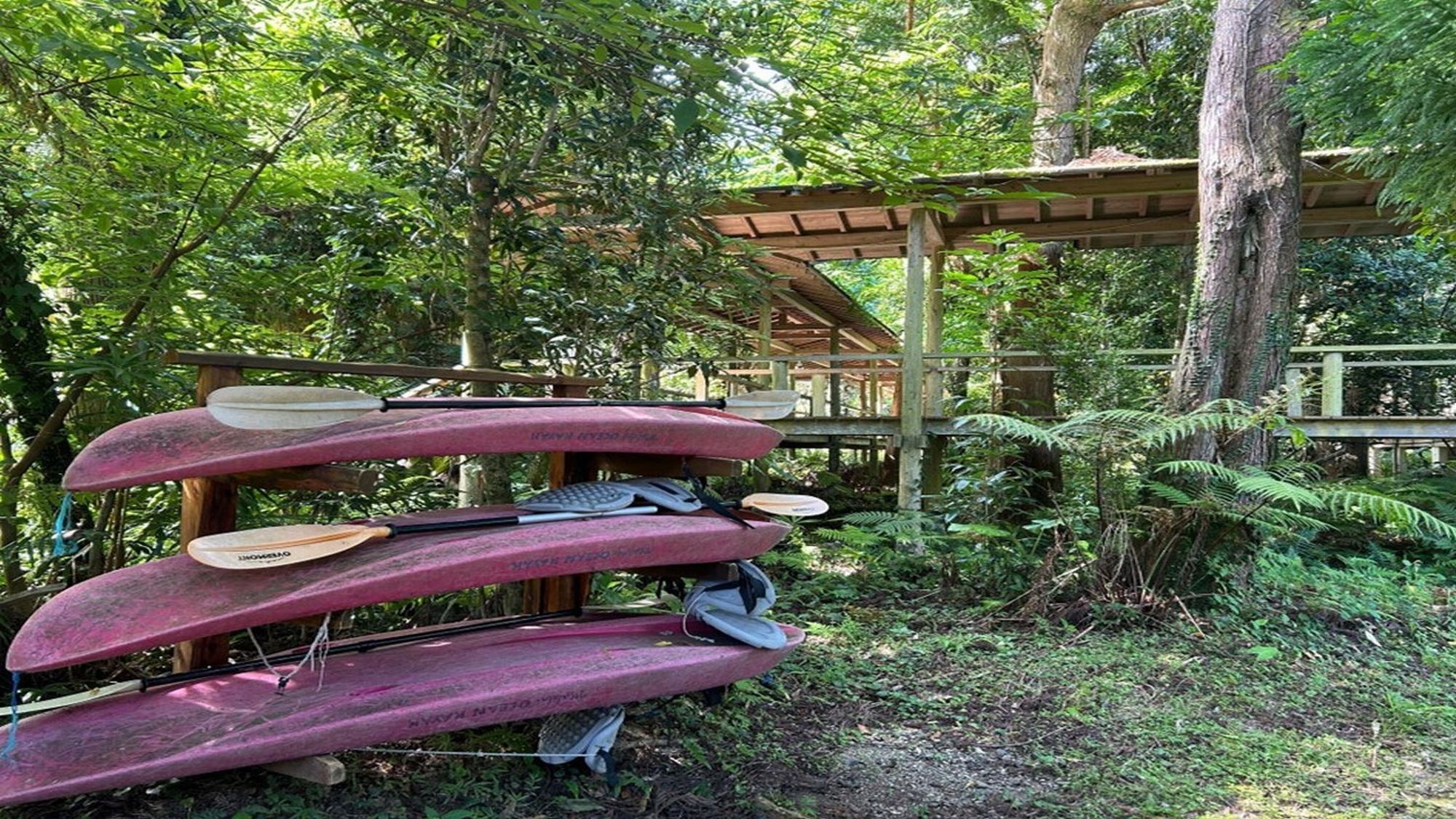 無料貸出カヌー