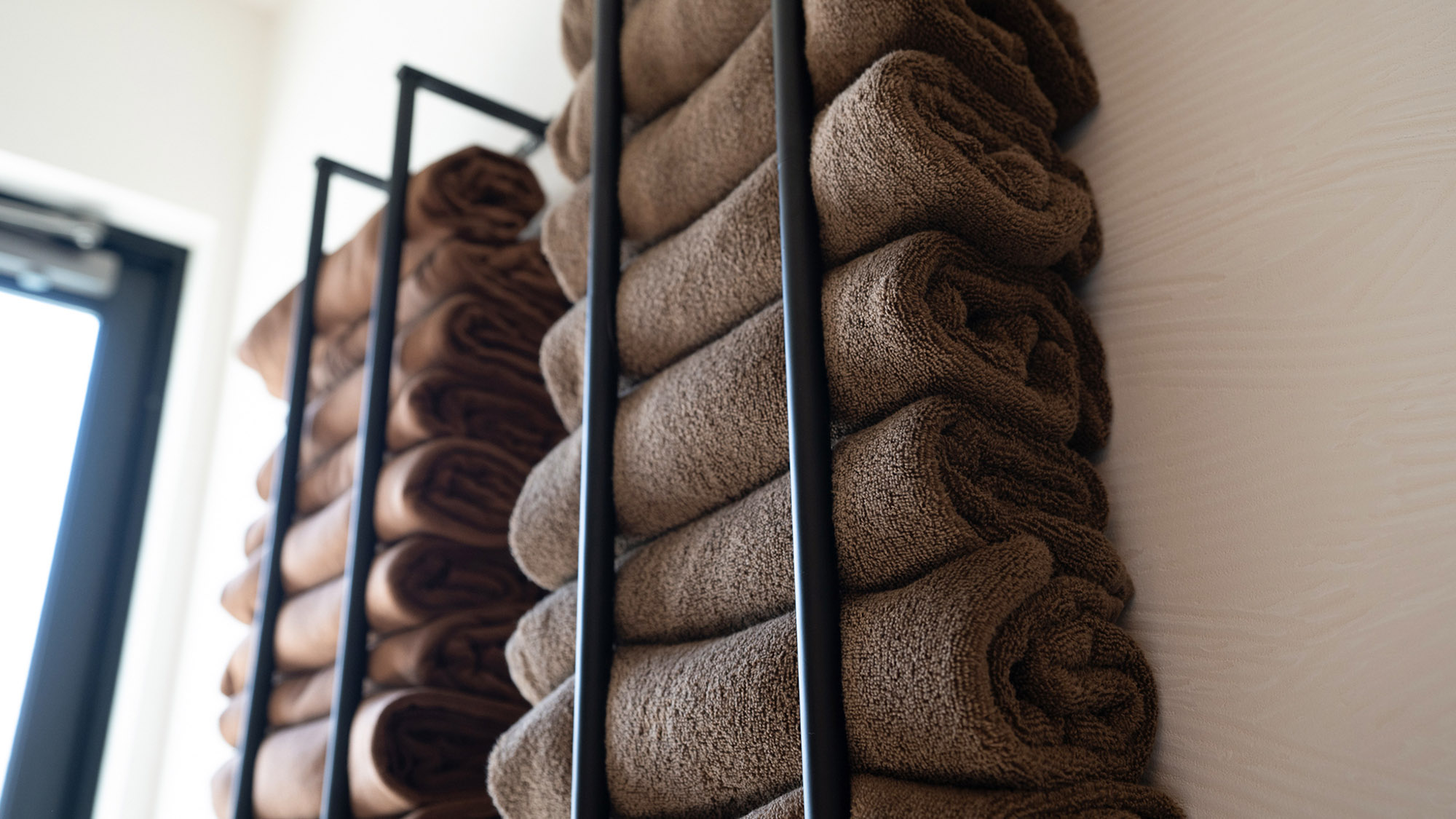 ・【バスルーム】タオル・バスタオルは1人1枚ずつ、人数分ご用意しております