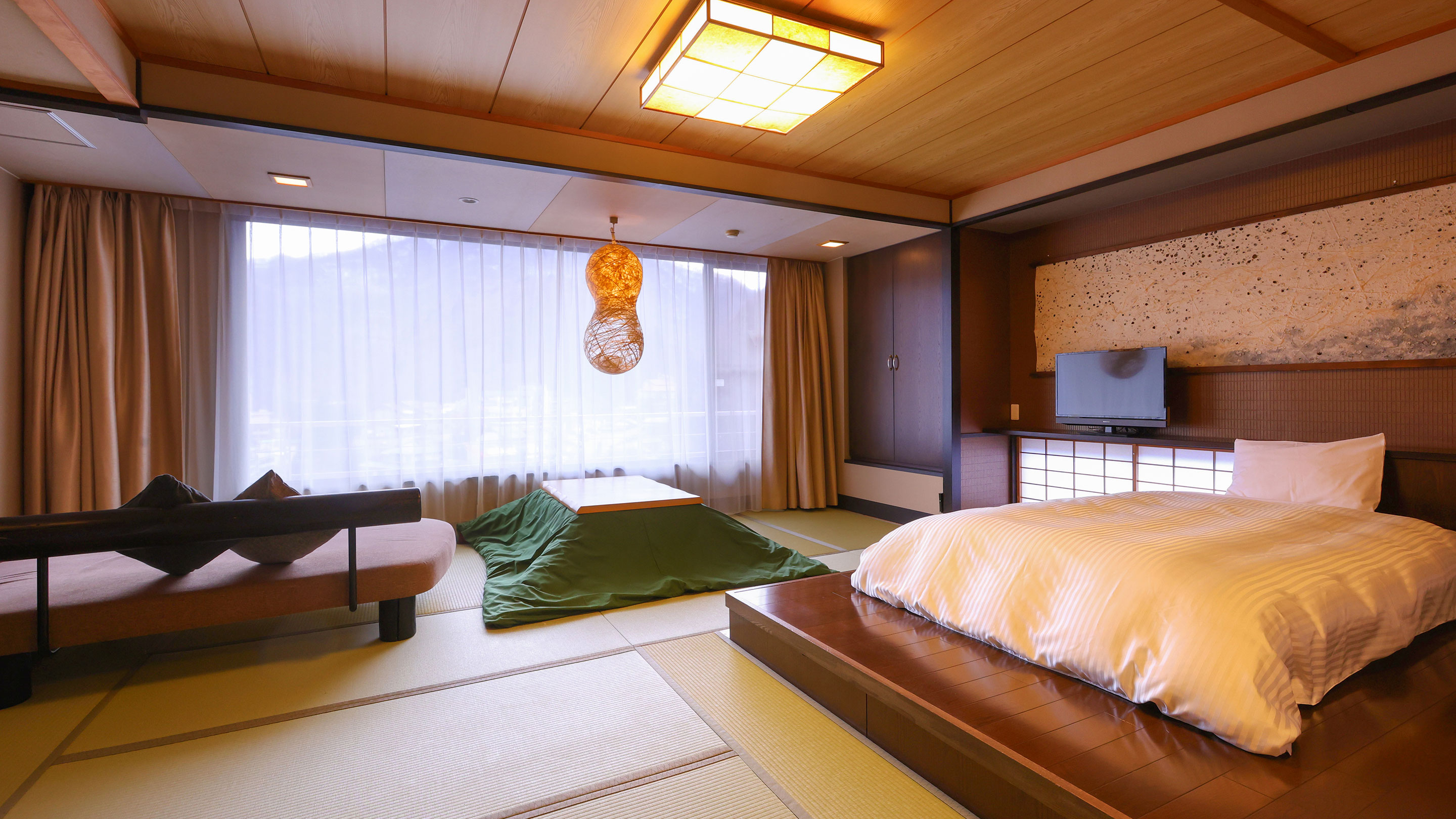 【禁煙】スタンダード和ベッドツイン2名定員 内風呂あり